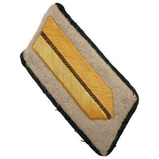 Original WWII German Heeresverwaltung high grade Kriegsverwaltungsbeamte collar tab gold Litzen Wehrmacht Heer uniform insignia for collectors.