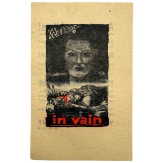 Original WWII German propaganda leaflet 'Waiting in Vain' aimed at American soldiers psychological warfare World War II militaria.