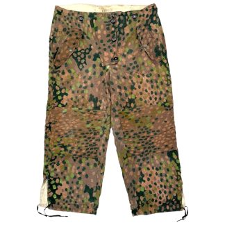 Original WWII German Waffen-SS reversible winter Erbsentarnmuster Wendetarnhose camouflage trousers militaria uniform collectible
