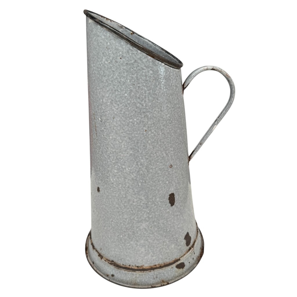 Original WWII Oskar Schindler Deutsche Emailwarenfabrik Enamel Water Pitcher – Krakow