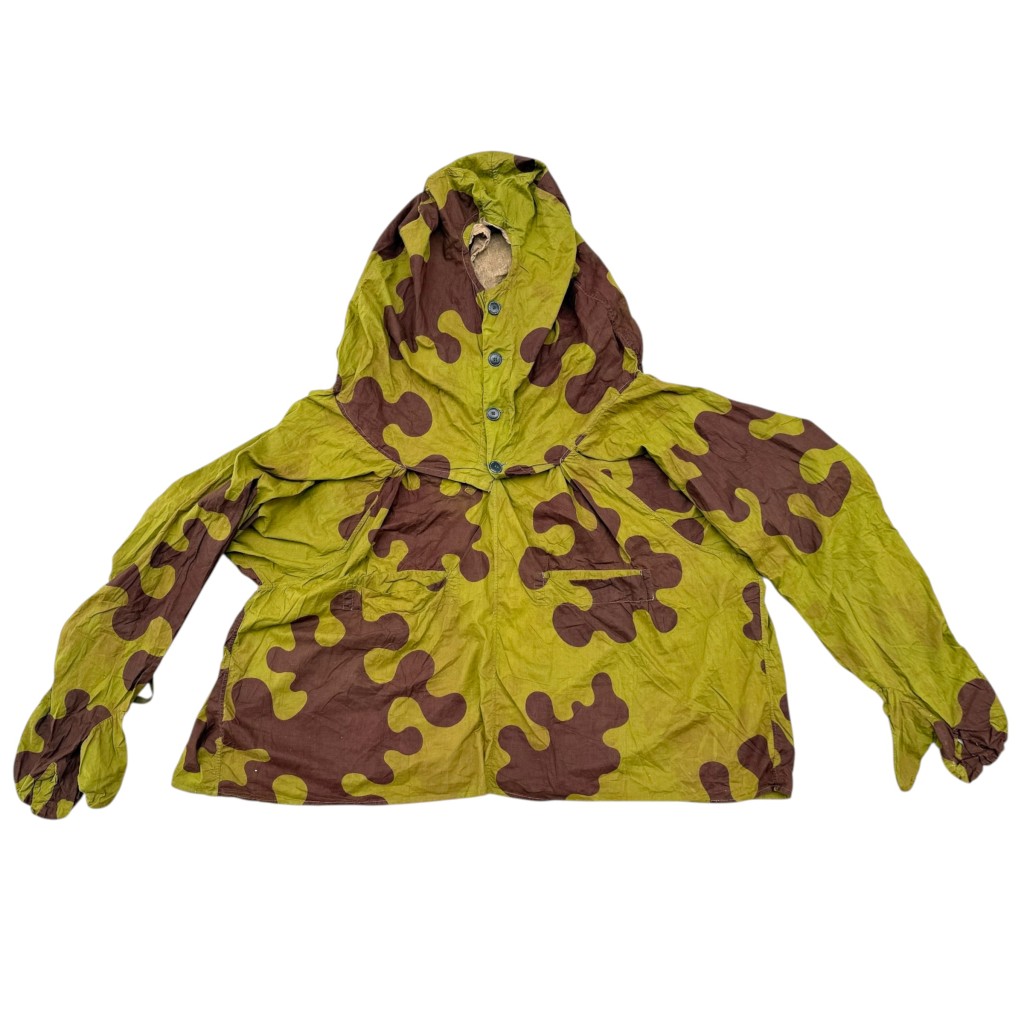 Original WWII Soviet Russian M1941 Amoeba camouflage smock 1941 sniper reconnaissance Red Army Eastern Front militaria.
