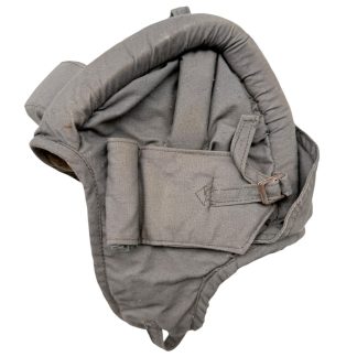 Original WWII Soviet Russian M37 Type 2 tanker helmet in Zirka cloth with wool lining for Red Army tank crew.