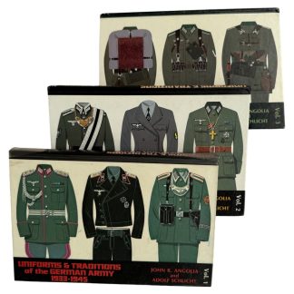 Uniforms & Traditions of the German Army 1933-1945 Vol. 1-3 Reference Book Set