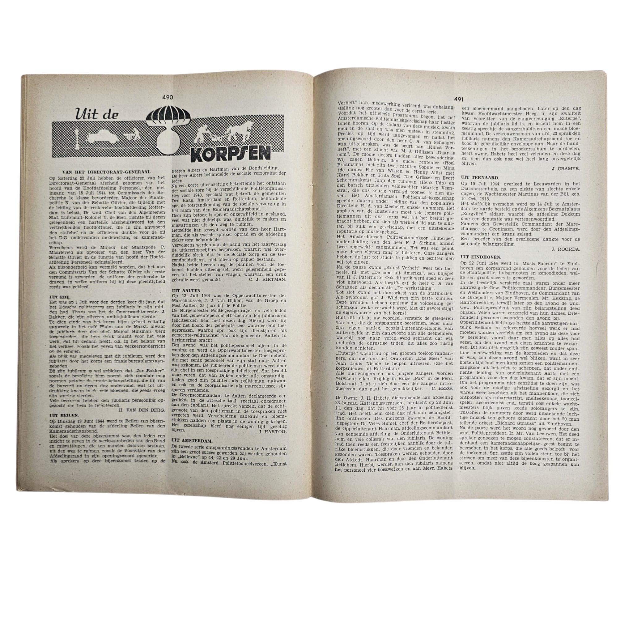 Original WWII Dutch Police Magazine 'De Nederlandsche Politie' 1 August 1944 - Afbeelding 7