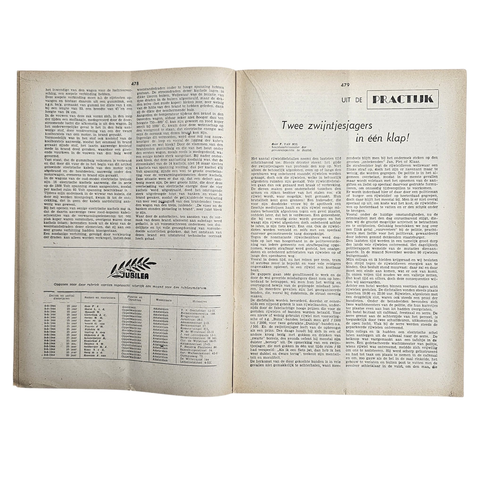 Original WWII Dutch Police Magazine 'De Nederlandsche Politie' 1 August 1944 - Afbeelding 4