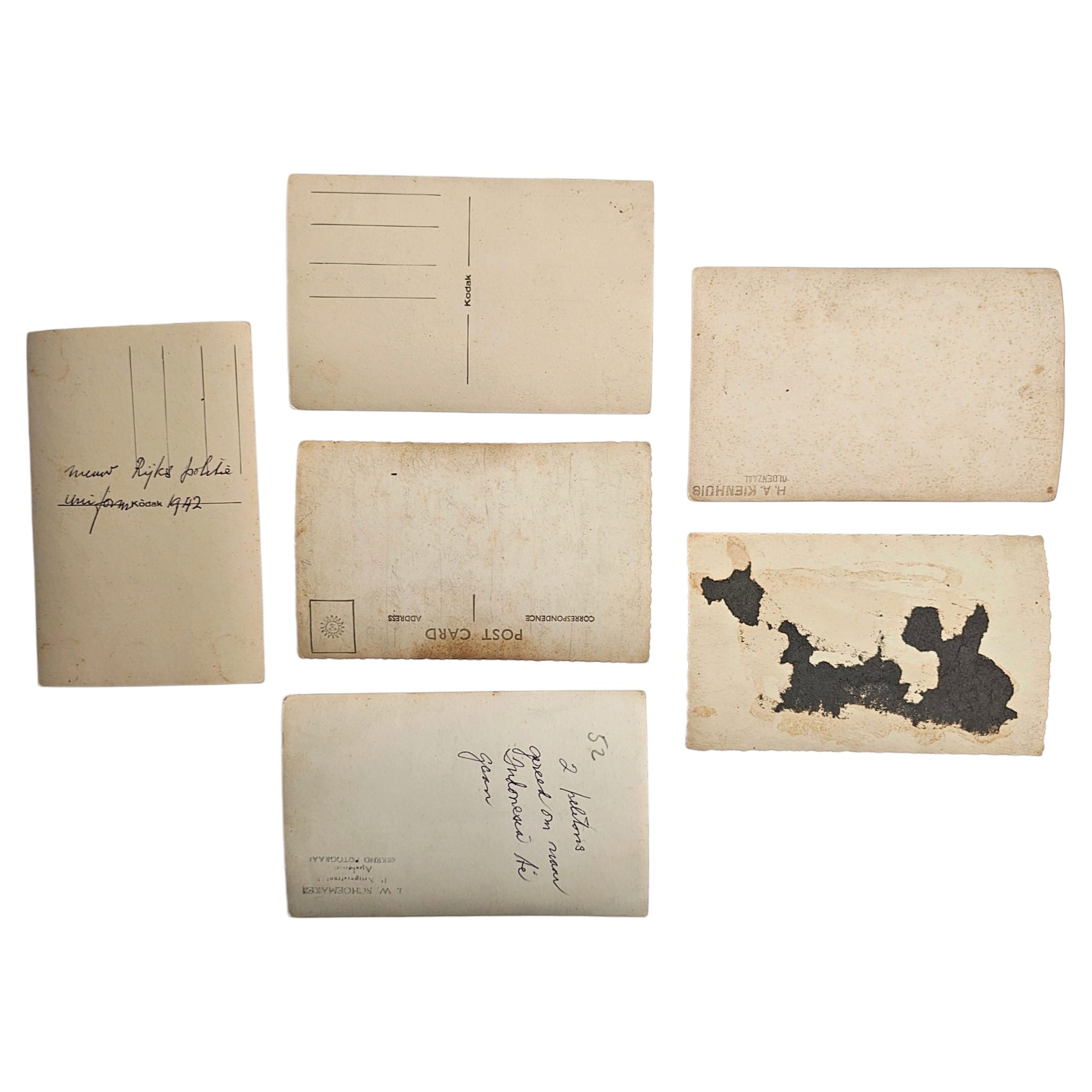 Original WWII Dutch Police Photo Group – Nederlandsche Politie - Afbeelding 3
