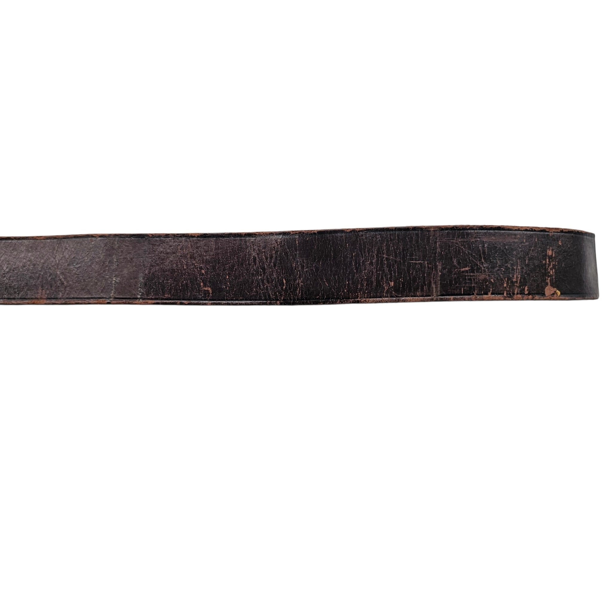 Original WWII German HJ SA Political Leather Belt 105 cm - Afbeelding 4