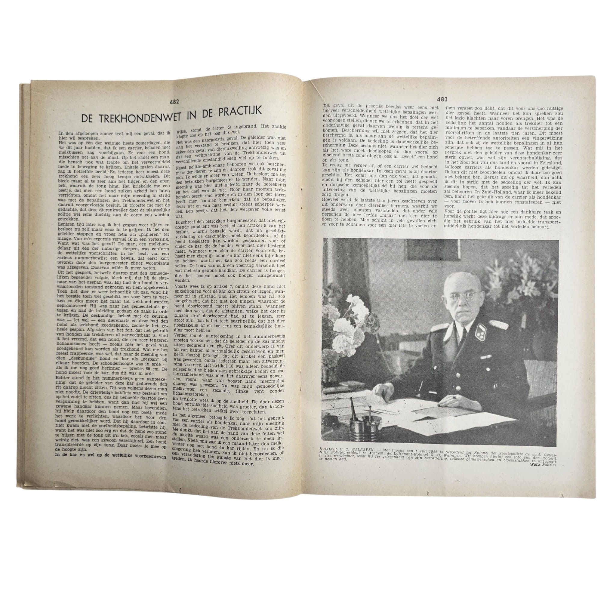 Original WWII Dutch Police Magazine 'De Nederlandsche Politie' 1 August 1944