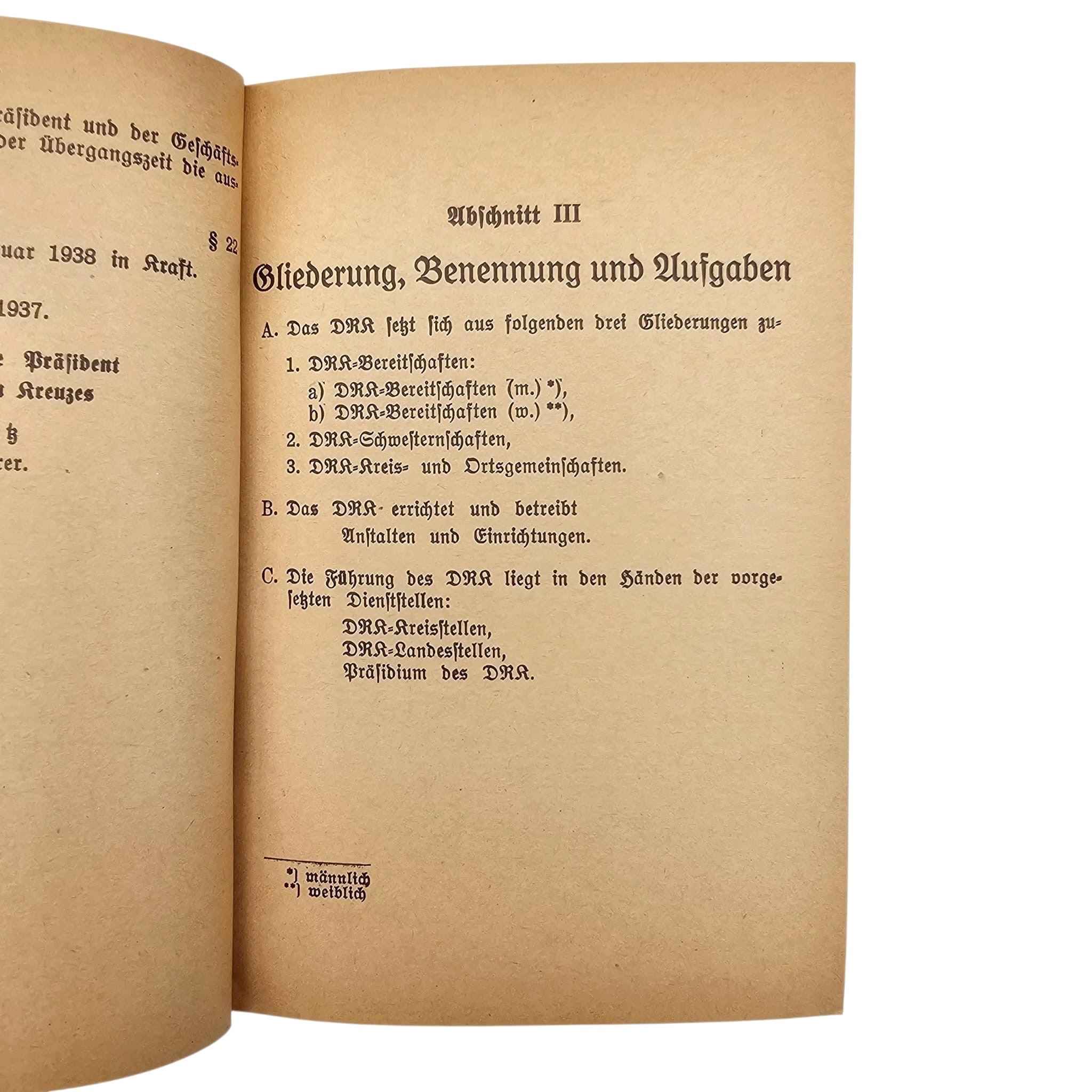 Original WWII German DRK Deutsches Rotes Kreuz Dienstvorschrift Dv. Nr. 1 Regulation Book - Afbeelding 5