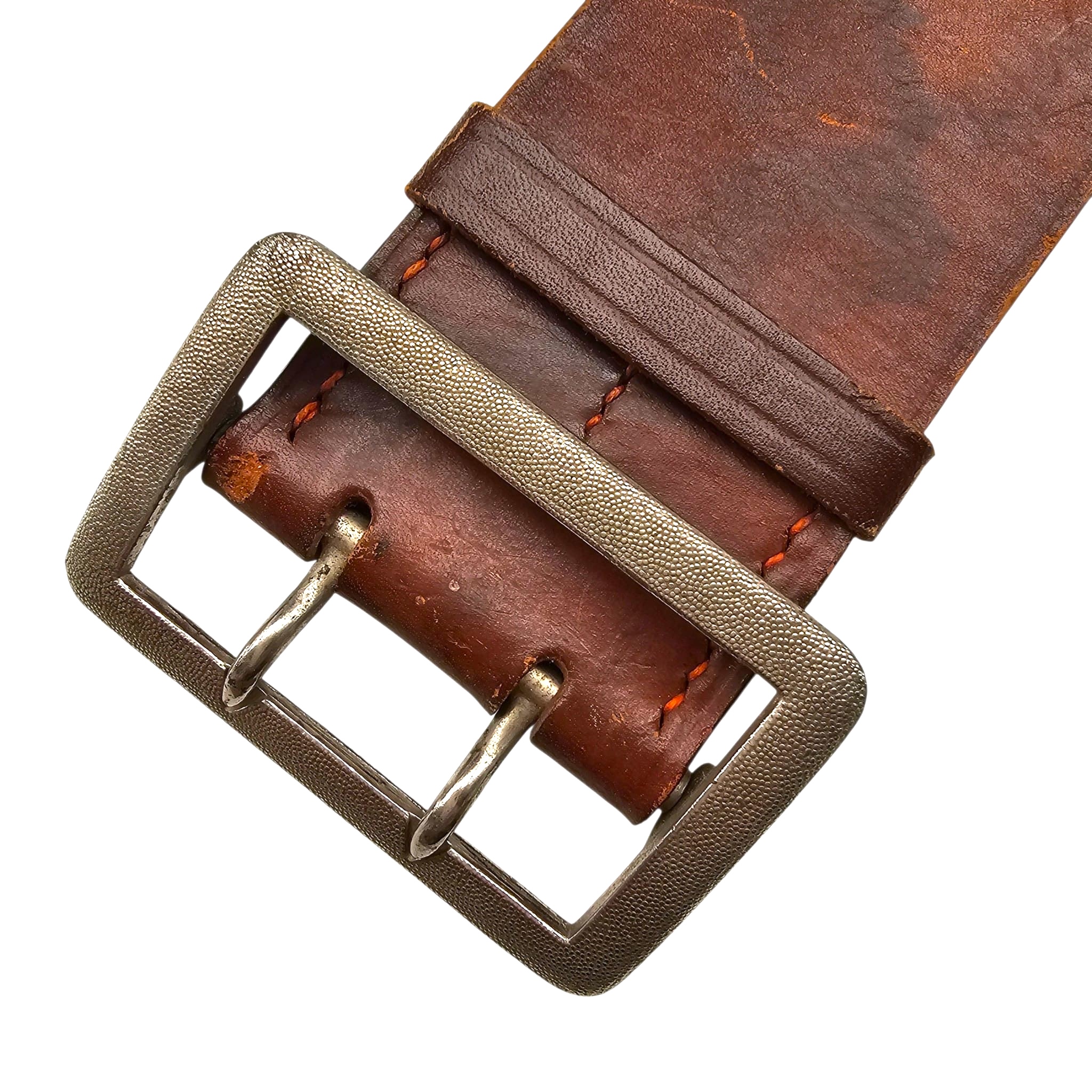 Original WWII German NSDAP Political Leader Zweidorn Double-Claw Leather Belt – RZM Marked 1936