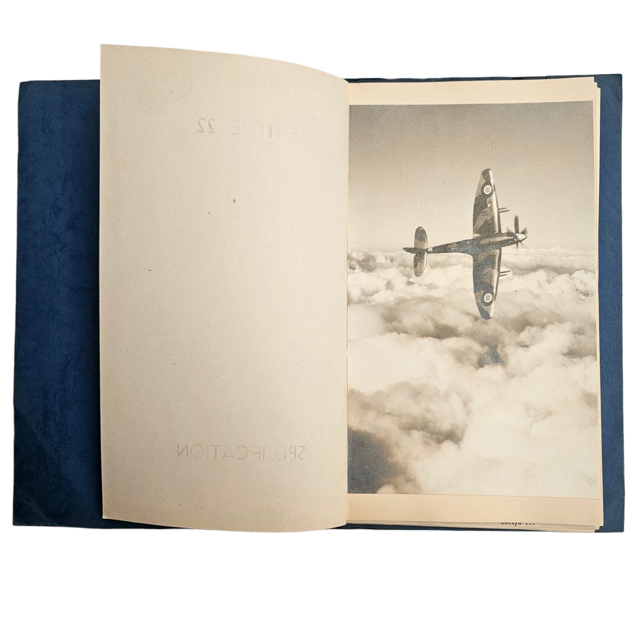 Original 1940s Vickers-Armstrongs Supermarine Spitfire Mk.22 Factory Specification No. 480 with Photographs
