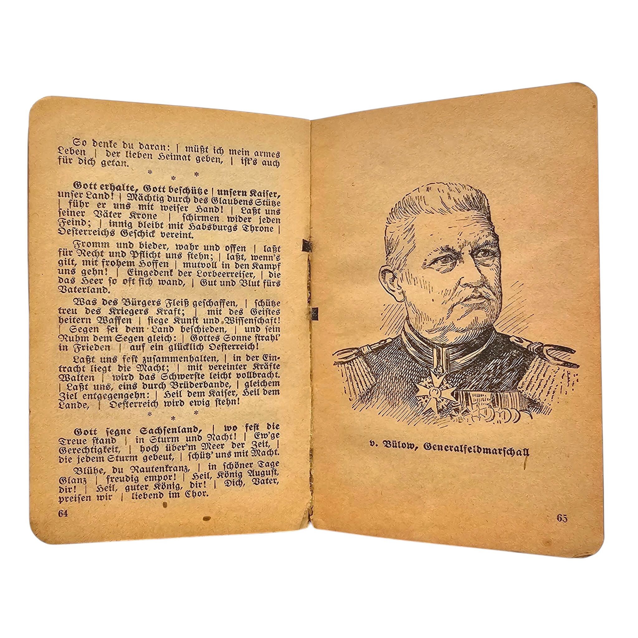Original WW1 German Army Song Booklet 'Unser Liederbuch' 1915 - Afbeelding 3