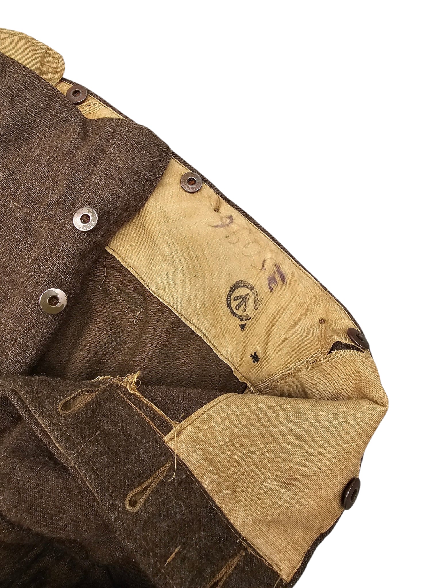 Original WWII Canadian Battle Dress Trousers – June 1945 Dated - Afbeelding 4