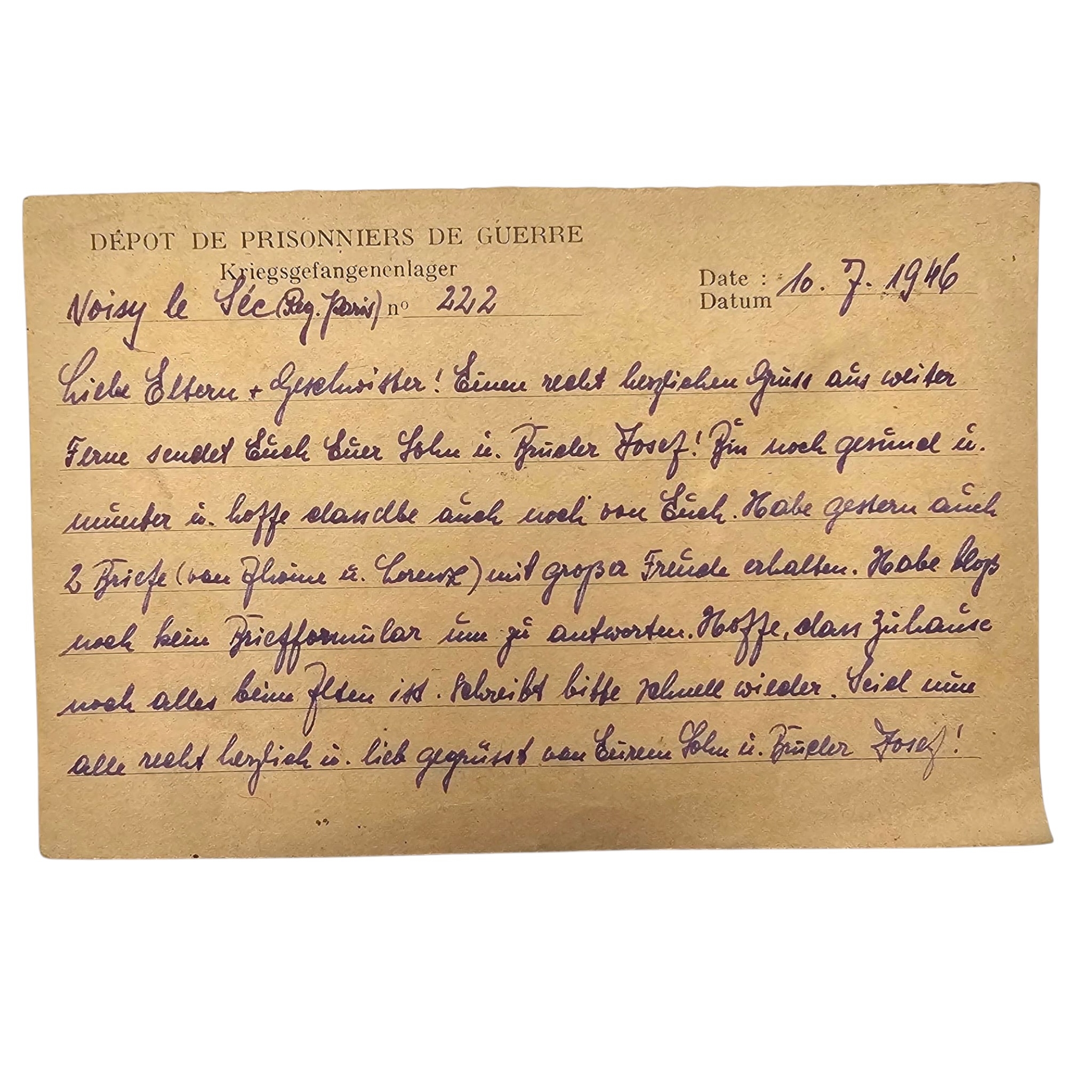 Original WWII German Kriegsmarine Blum Family Grouping – May 1945 ID Card & POW Documents - Afbeelding 13