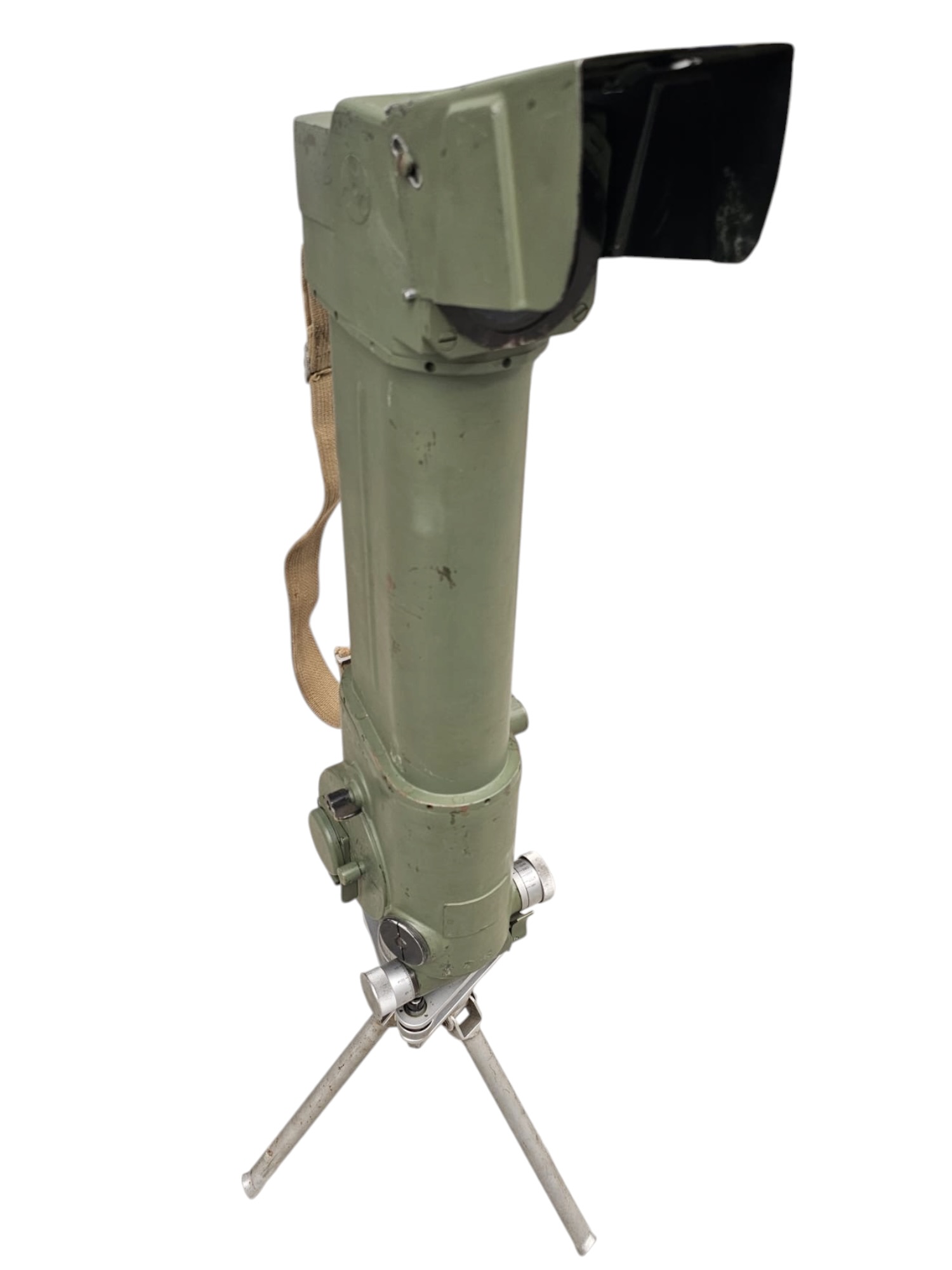 Original Cold War DDR NVA Soviet Military Periscope with Tripod and Wooden Transport Case - Afbeelding 23