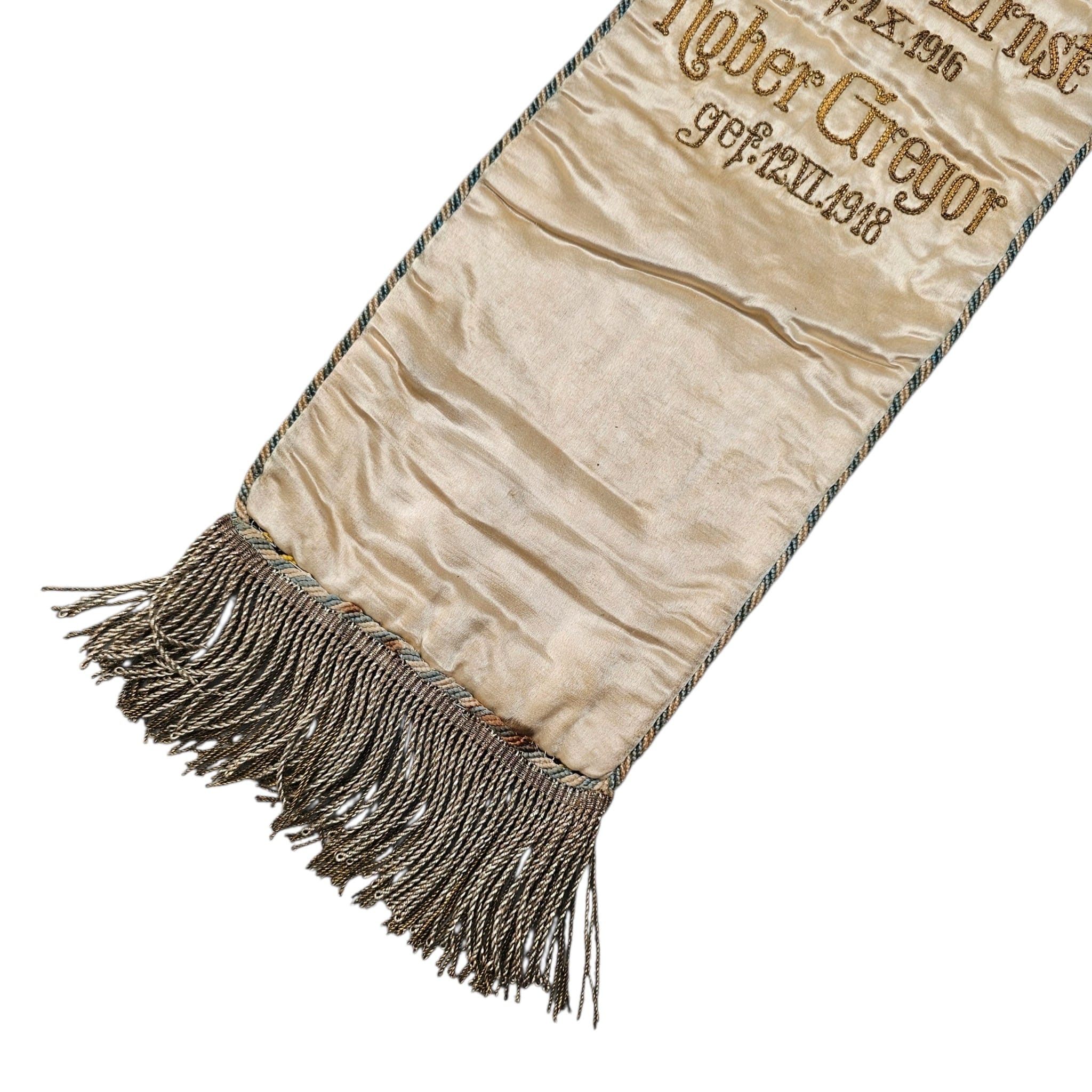 Original WW1 German Double-Sided Memorial Banner for Fallen Soldiers 1914–1918 - Afbeelding 4