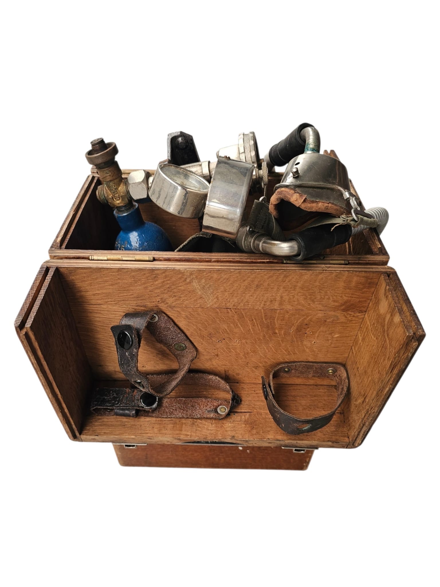 Original WWII Dutch Dräger Pulmotor Oxygen Resuscitation Apparatus Oxygenium Schiedam 1943 - Afbeelding 7