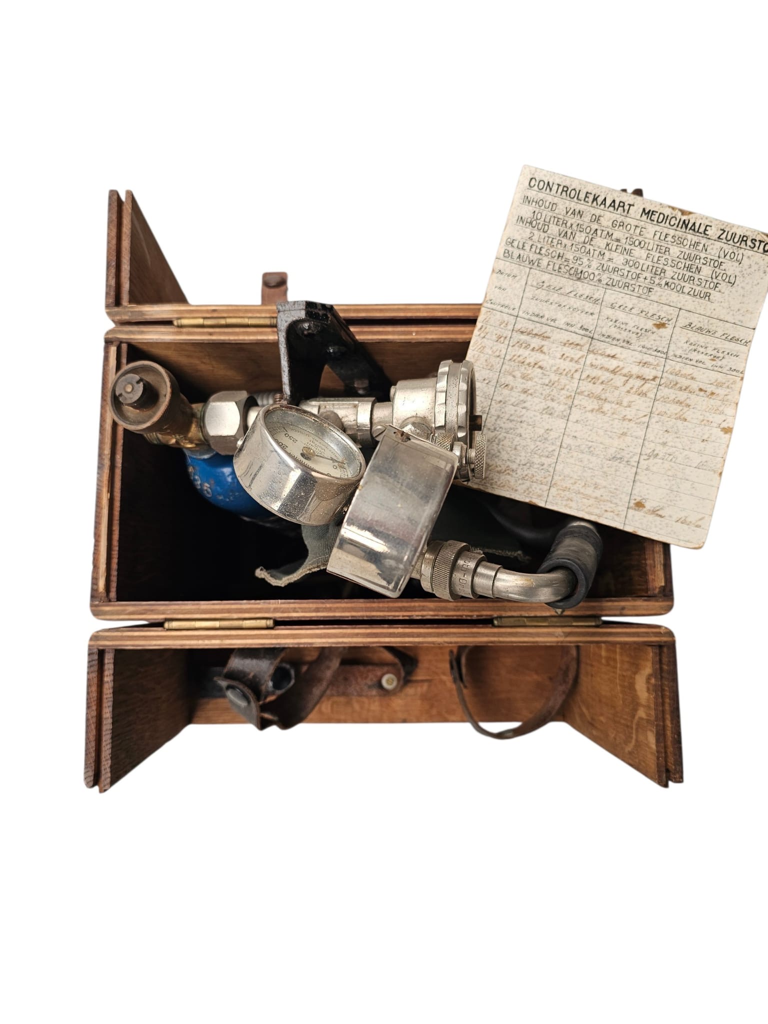 Original WWII Dutch Dräger Pulmotor Oxygen Resuscitation Apparatus Oxygenium Schiedam 1943 - Afbeelding 5