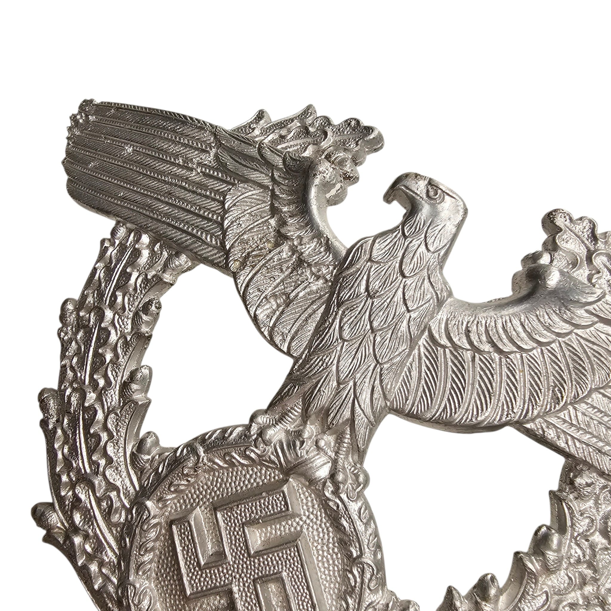 Original WWII German Polizei Tschako metal insignia