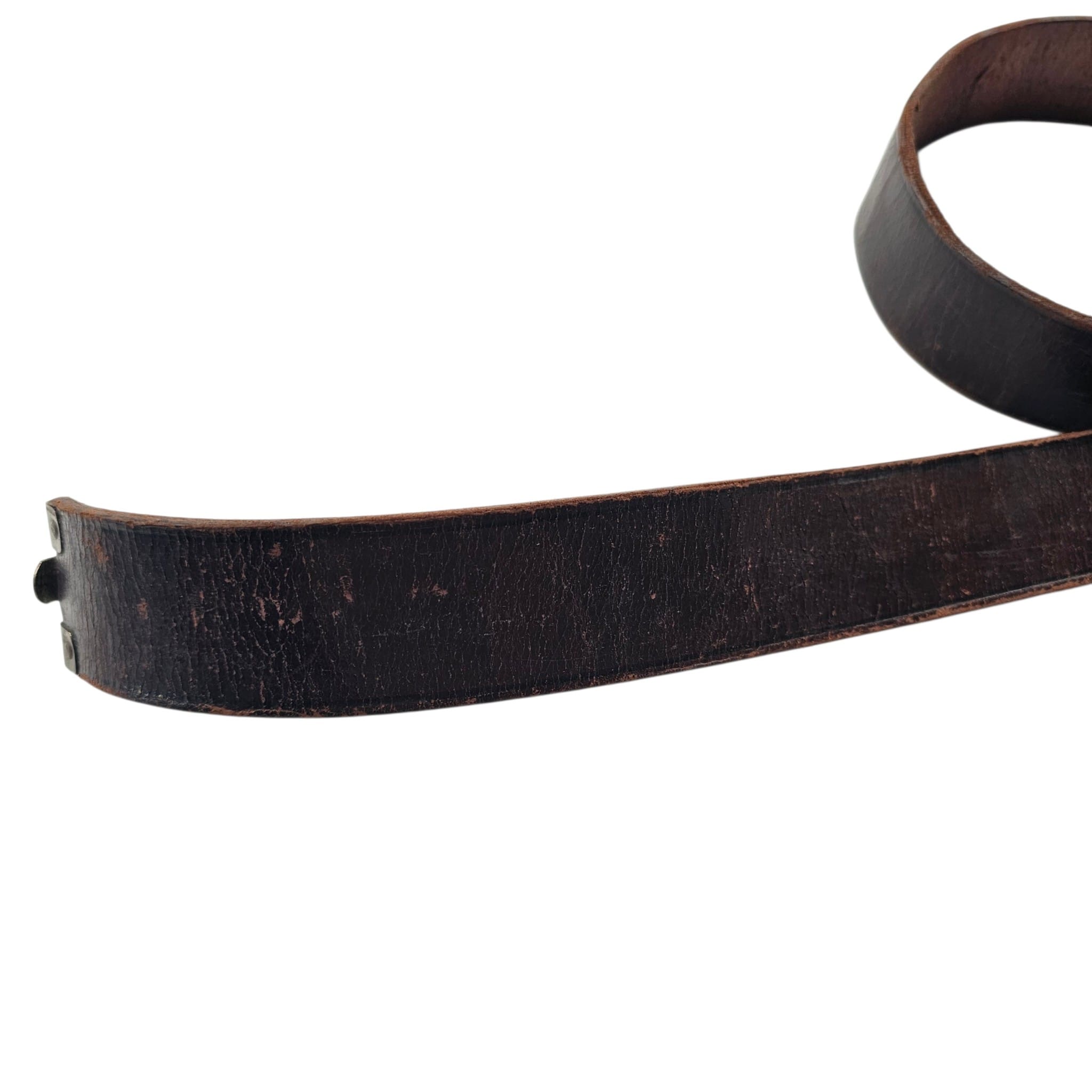 Original WWII German HJ SA Political Leather Belt 105 cm - Afbeelding 5