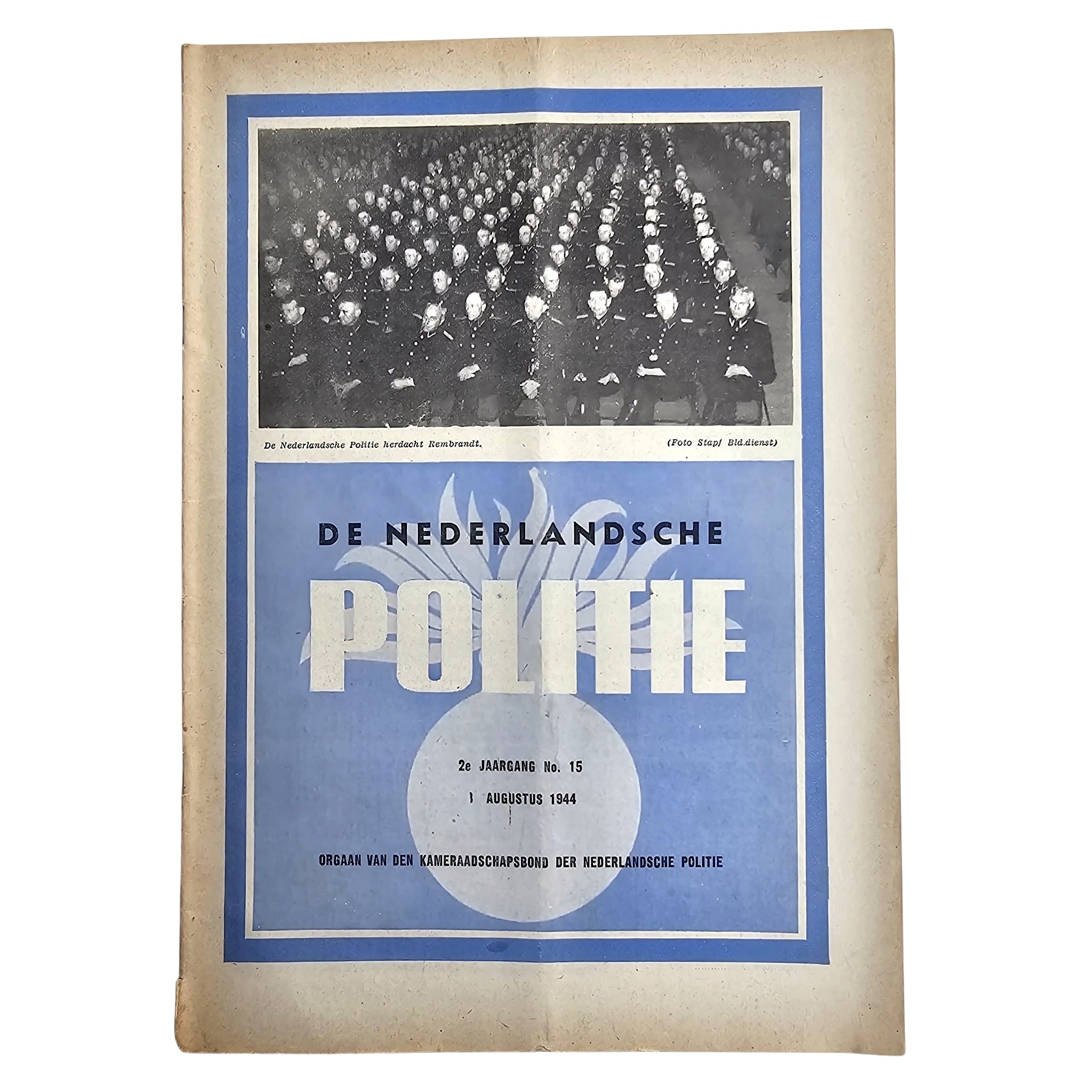 Original WWII Dutch Police Magazine 'De Nederlandsche Politie' 1 August 1944