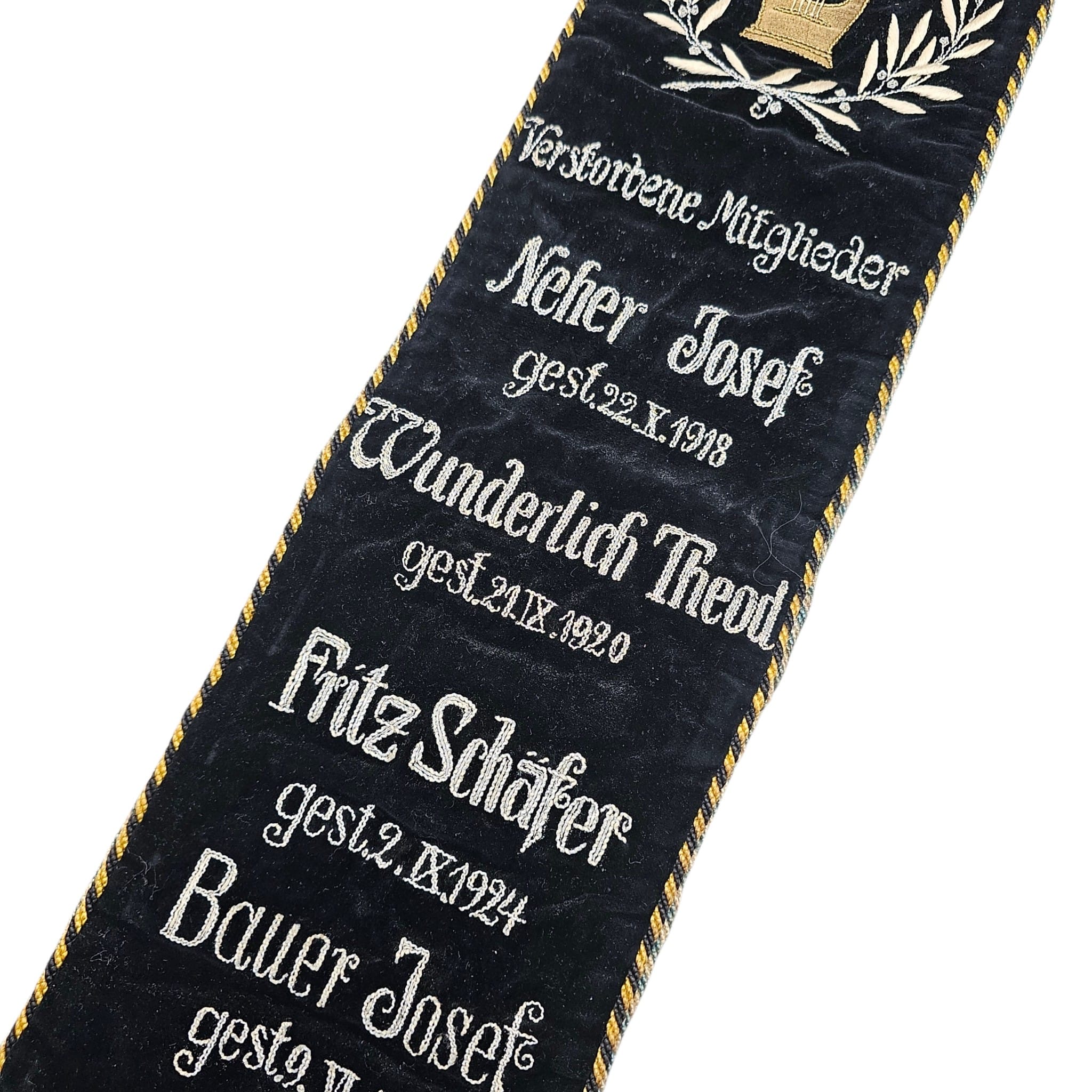 Original WW1 German Double-Sided Memorial Banner for Fallen Soldiers 1914–1918 - Afbeelding 7