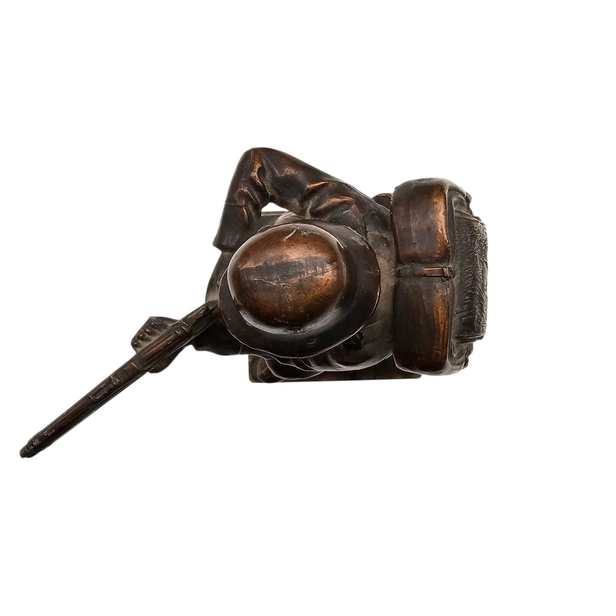 Original WWII German Schiesspreis 1937 Soldier Shooting Trophy Figurine - Afbeelding 7
