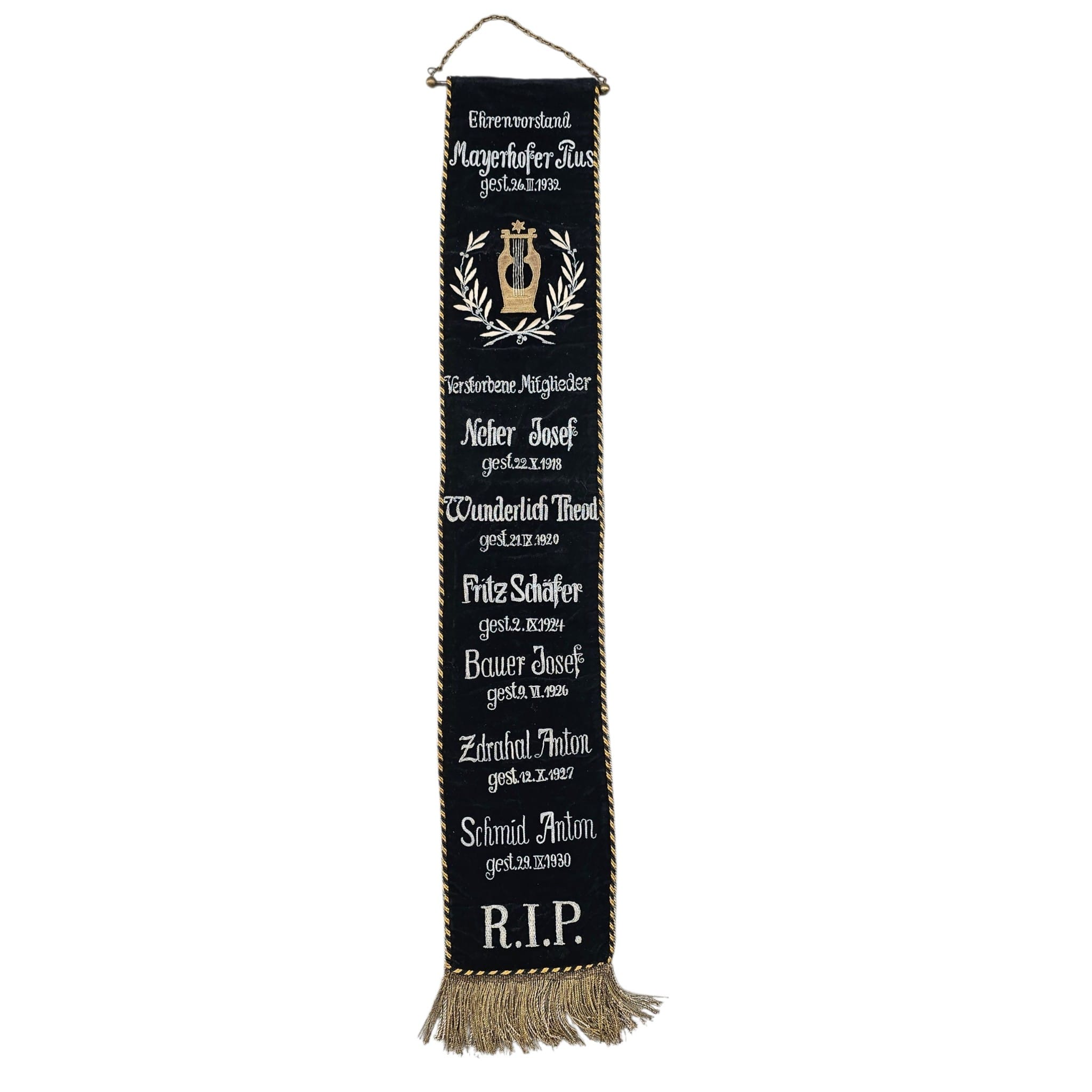 Original WW1 German Double-Sided Memorial Banner for Fallen Soldiers 1914–1918 - Afbeelding 5