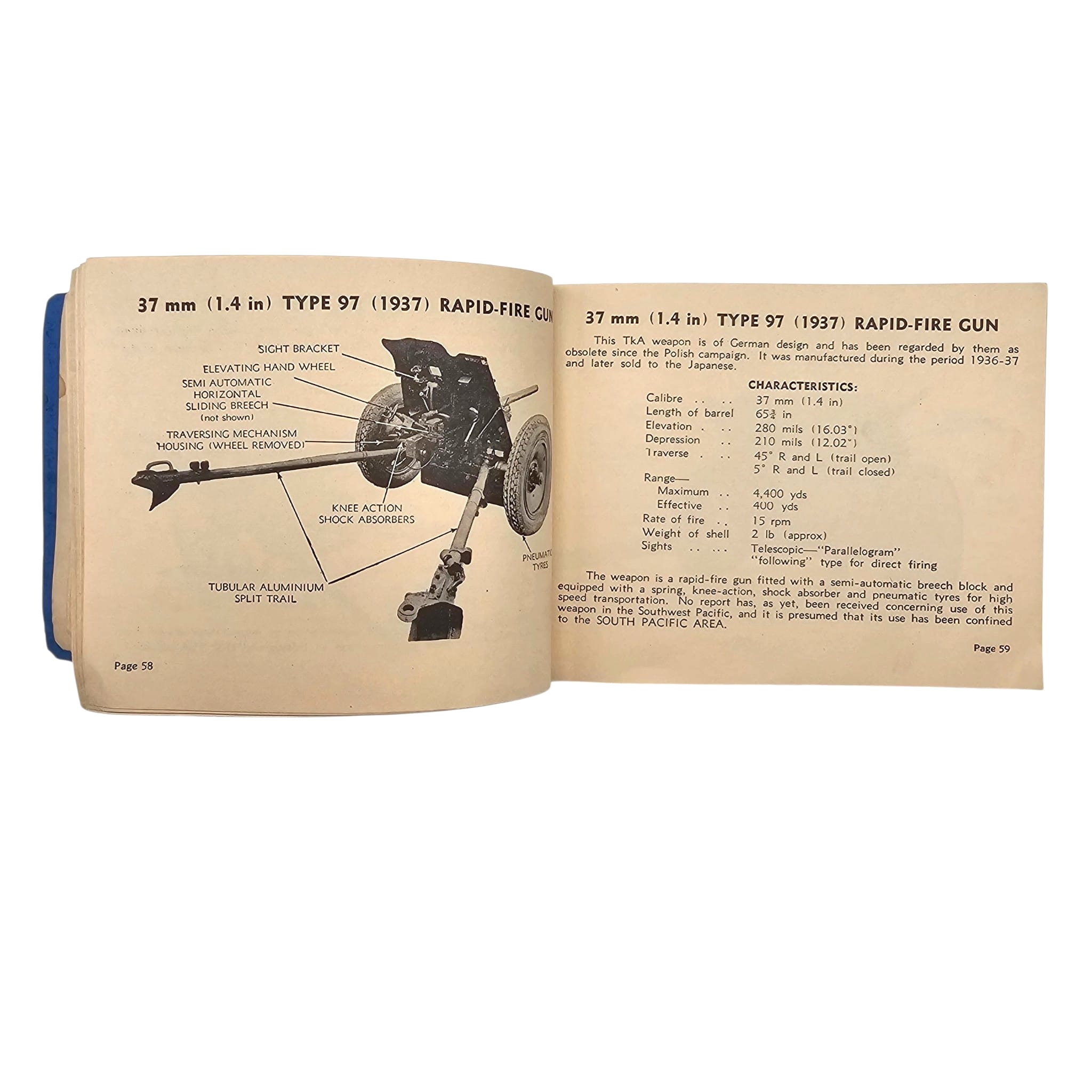 Original WWII Australian Military Forces General Staff Intelligence 'Japanese Equipment' Manual – May 1944 - Afbeelding 13