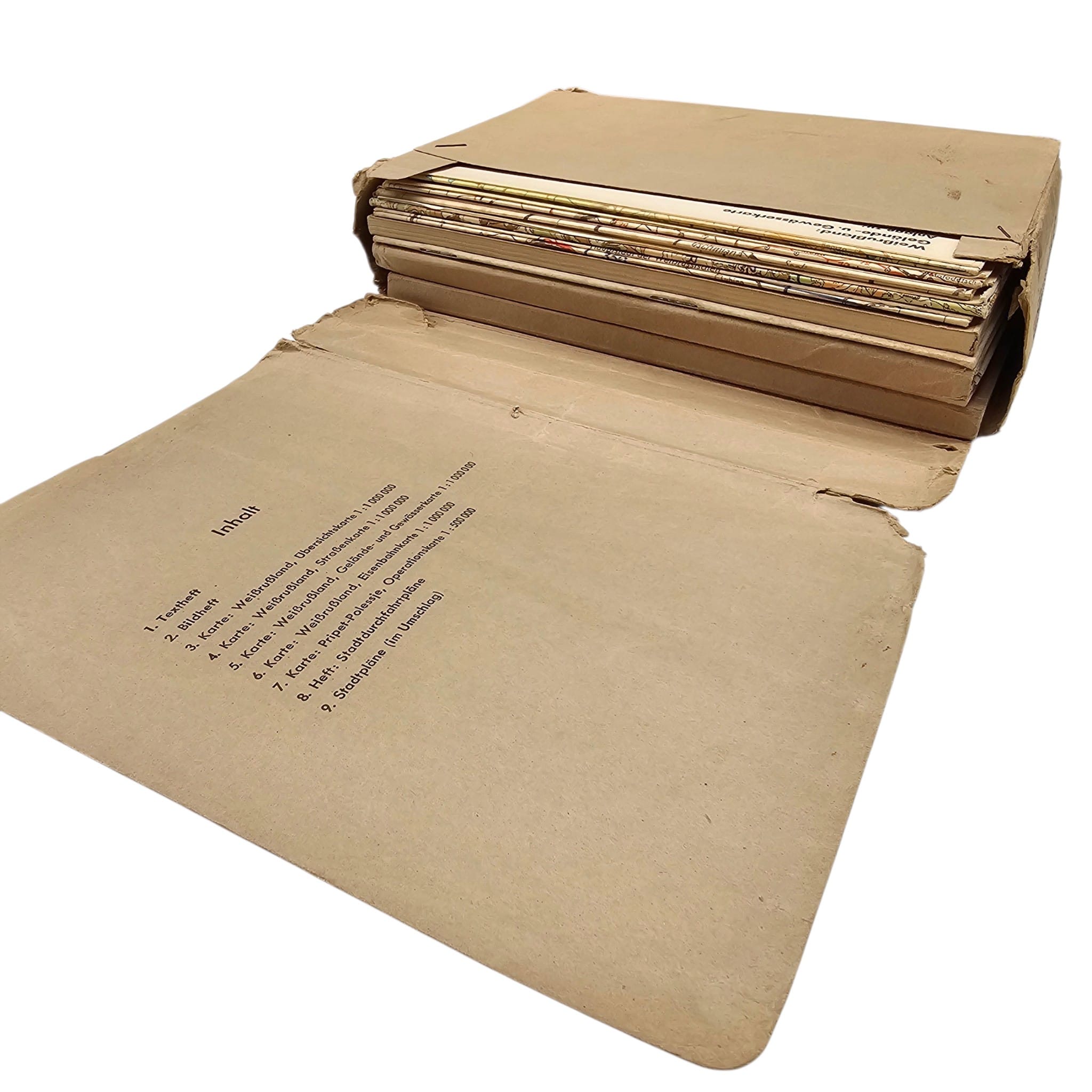 Original WWII German Wehrmacht Military Map Set Weißrußland 1941 – Operation Barbarossa - Afbeelding 7