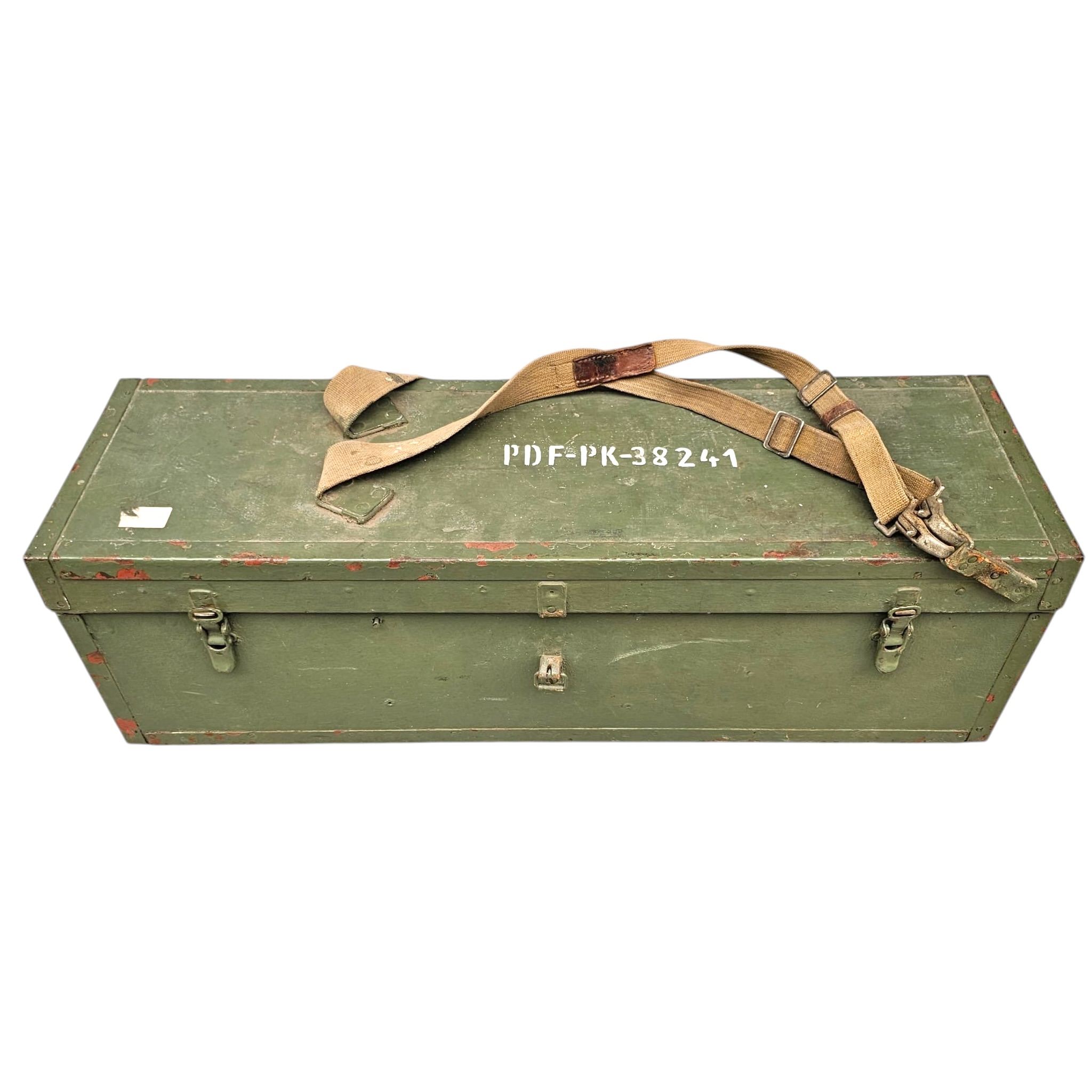 Original Cold War DDR NVA Soviet Military Periscope with Tripod and Wooden Transport Case - Afbeelding 10