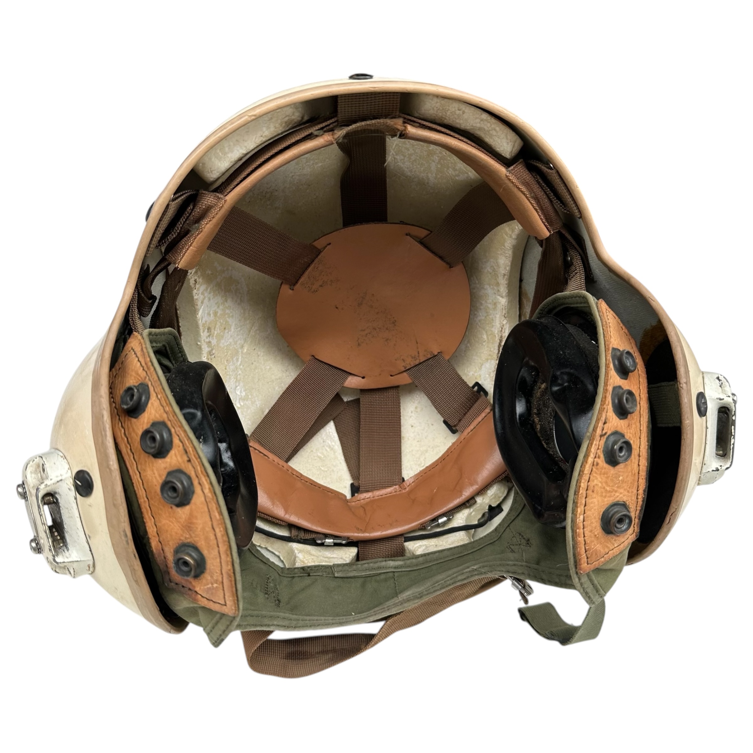 Original U.S. Cold War Gentex HGU-39/P Flight Helmet with Communication Headset