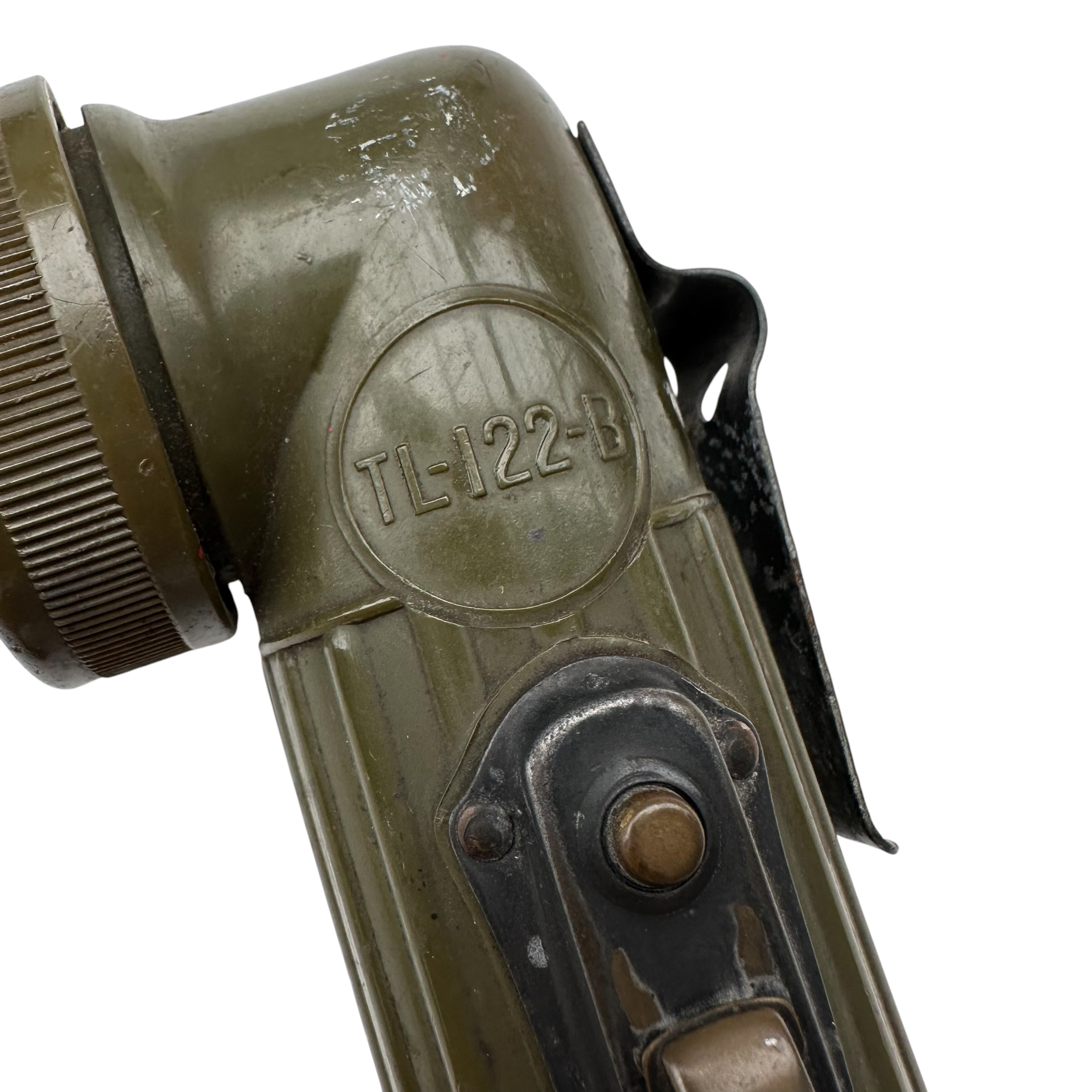 Original WWII U.S. Army TL-122-B Right-Angle Bakelite Flashlight