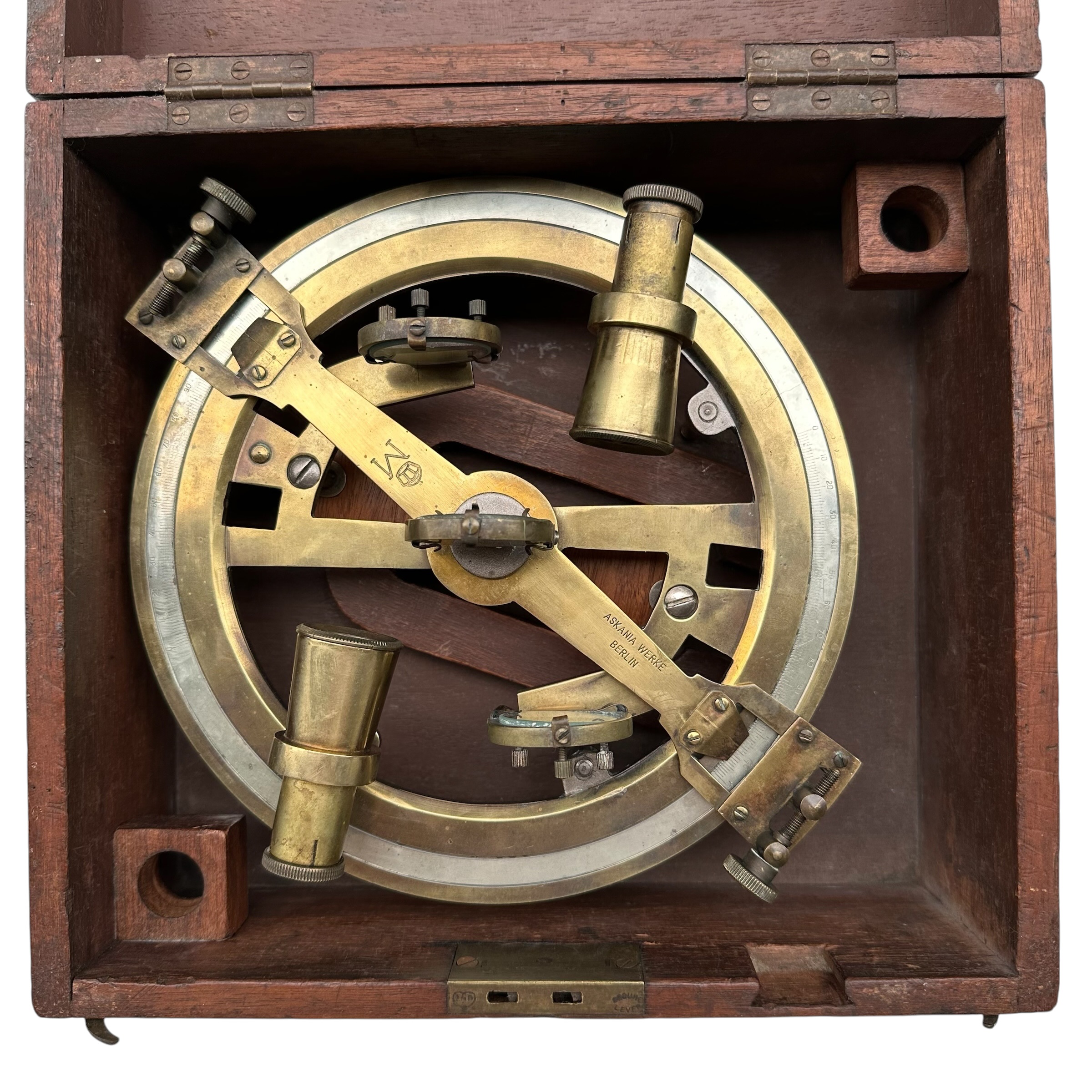 Original WW1 Imperial German Navy Zeppelin L 13 (LZ 45) Navigation Instrument by Askania Werke Berlin