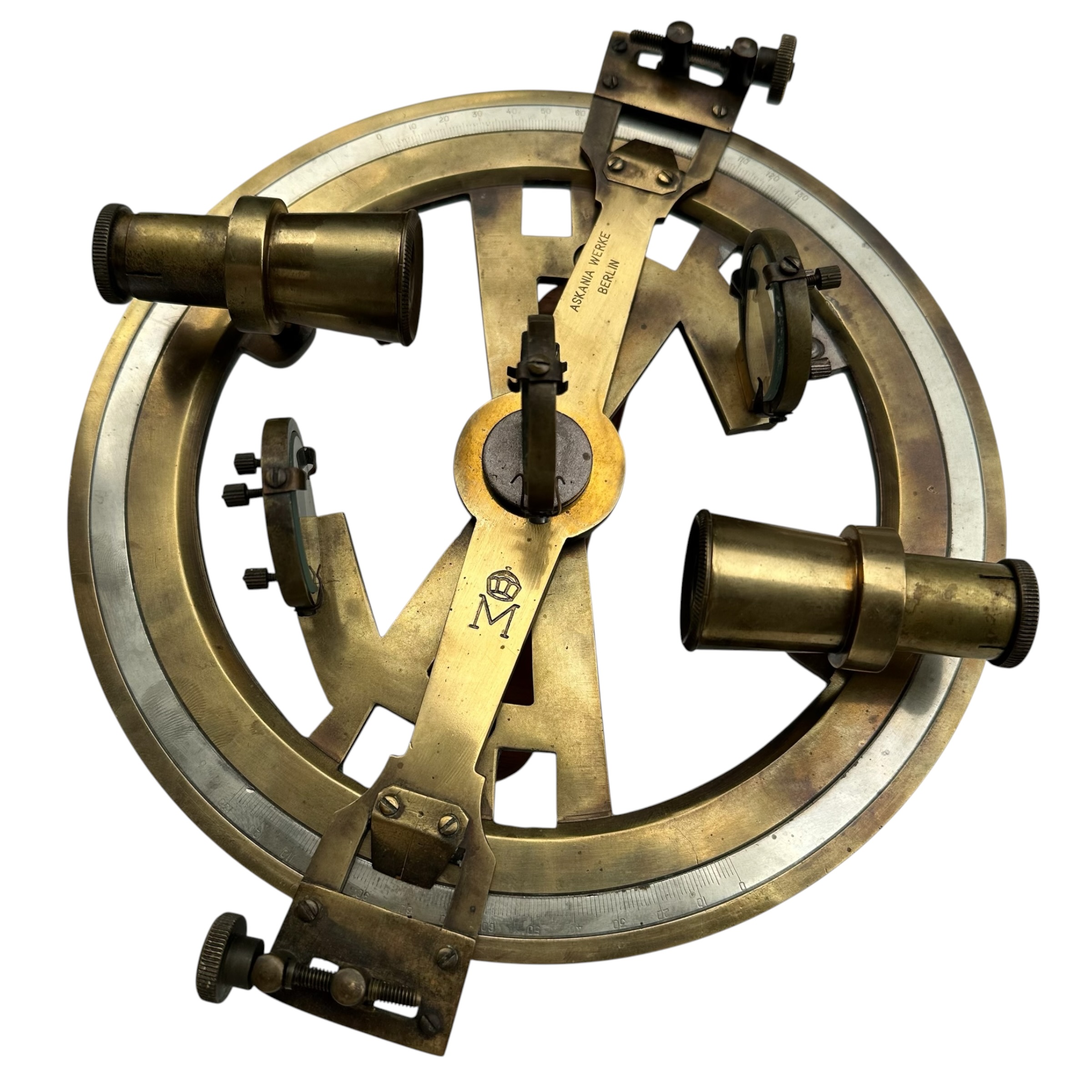 Original WW1 Imperial German Navy Zeppelin L 13 (LZ 45) Navigation Instrument by Askania Werke Berlin - Marineluftschiff L 13 - Afbeelding 8