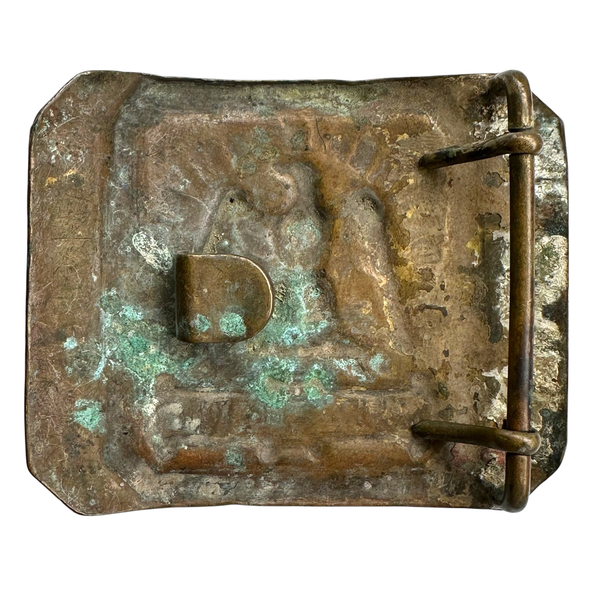 Original French Second Empire Gendarmerie Impériale Model 1854 Belt Buckle - Afbeelding 3