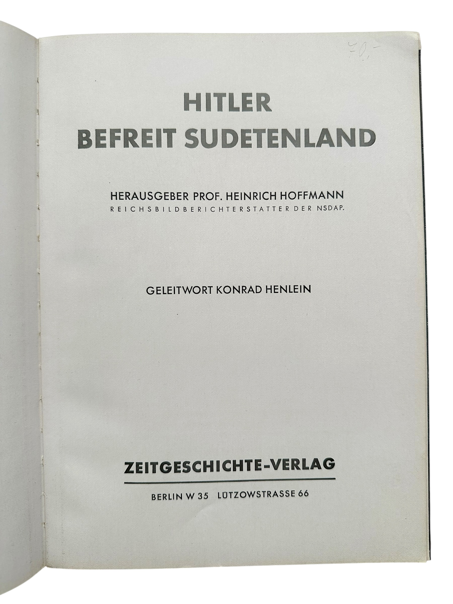 Original 1938 German NSDAP Photo Book 'Hitler befreit Sudetenland' by Heinrich Hoffmann - Afbeelding 4