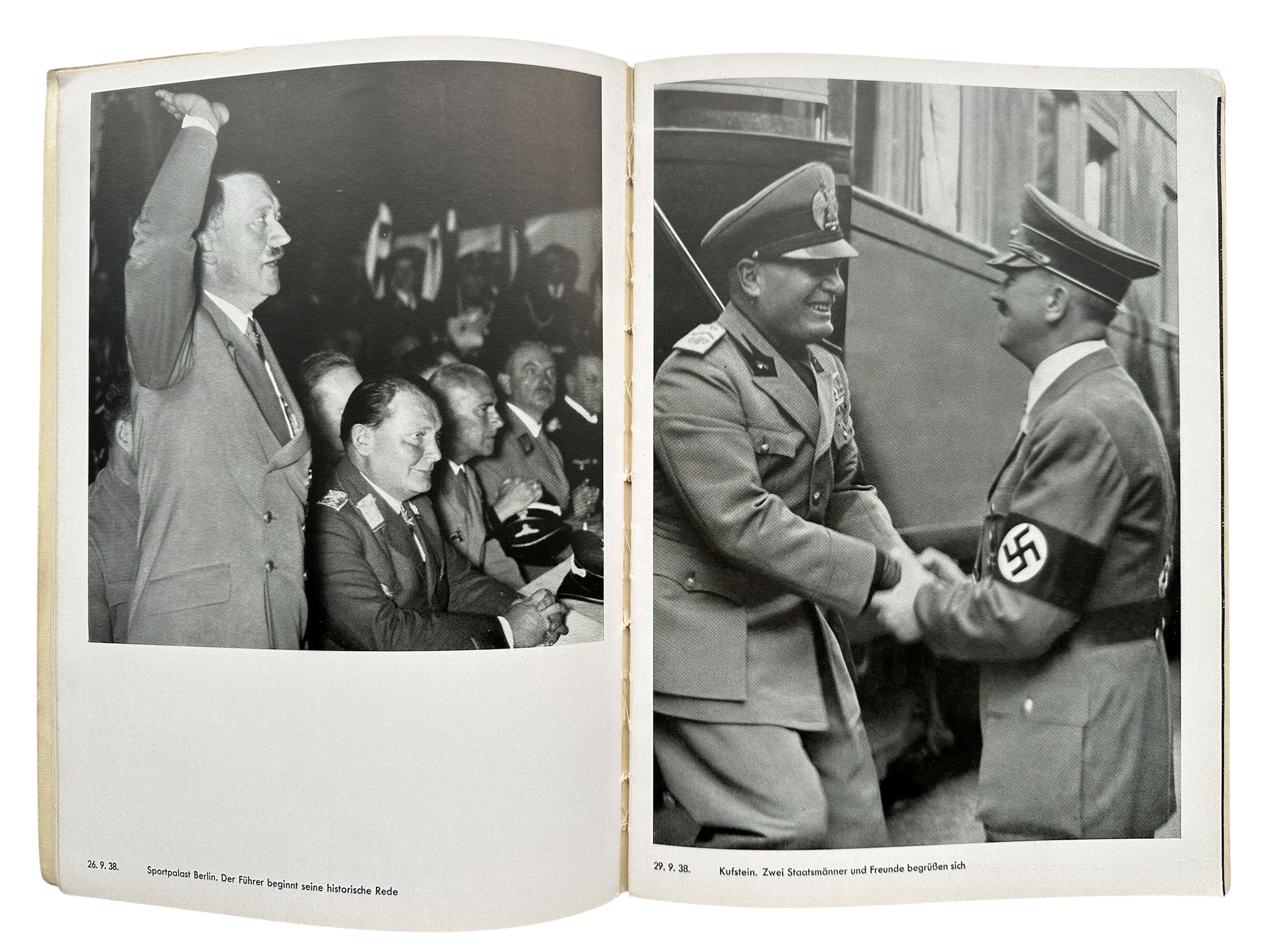Original 1938 German NSDAP Photo Book 'Hitler befreit Sudetenland' by Heinrich Hoffmann - Afbeelding 6