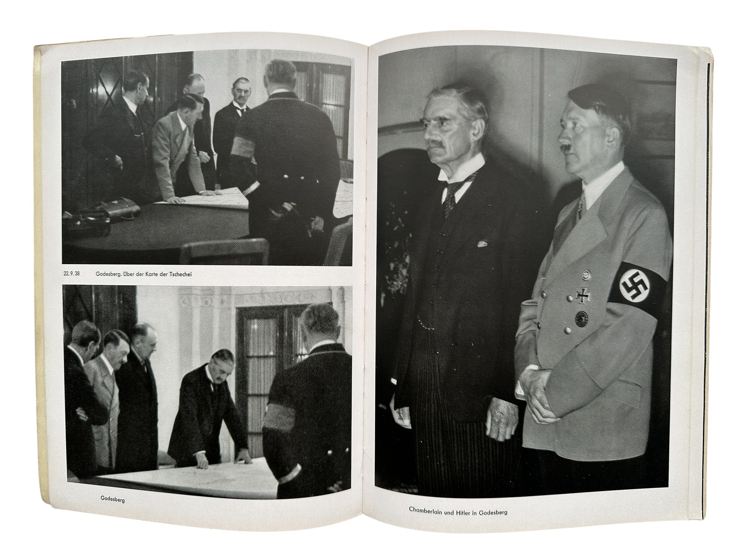 Original 1938 German NSDAP Photo Book 'Hitler befreit Sudetenland' by Heinrich Hoffmann - Afbeelding 9