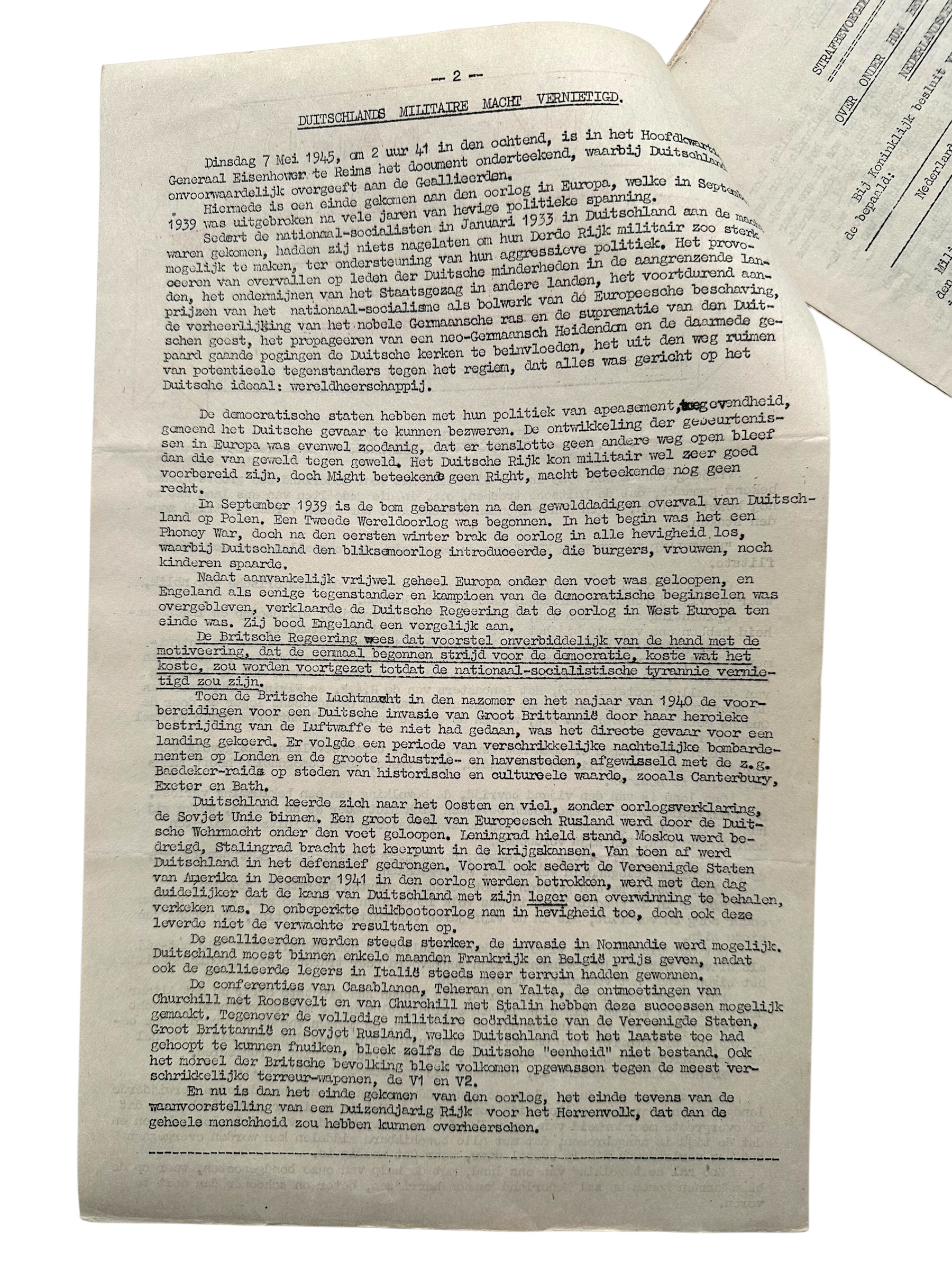 Original WWII Dutch 'Onze Band' Expeditionary Force Newspaper No. 7 – Liberation of the Netherlands – 12 May 1945 - Afbeelding 9
