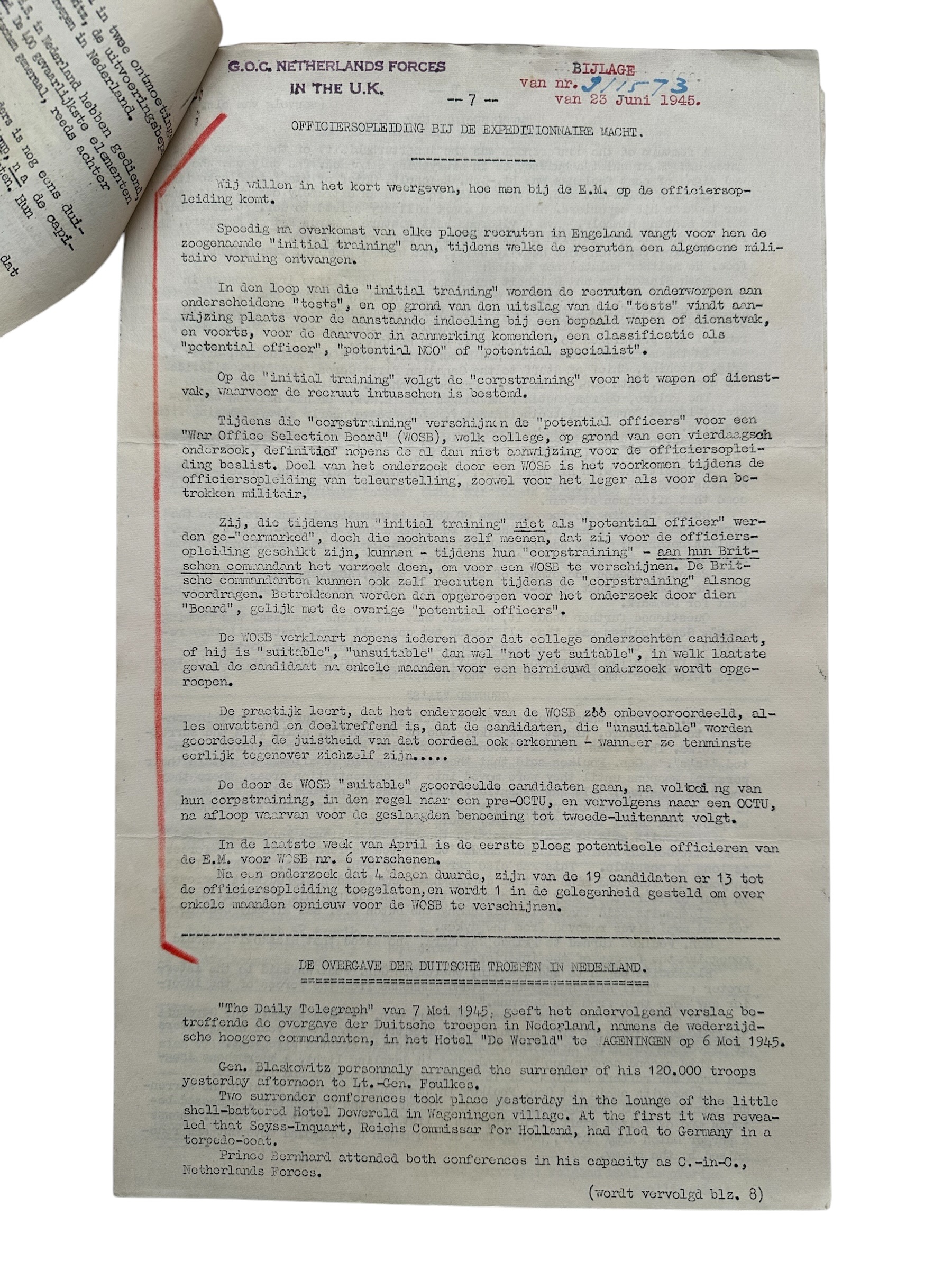 Original WWII Dutch 'Onze Band' Expeditionary Force Newspaper No. 7 – Liberation of the Netherlands – 12 May 1945 - Afbeelding 7