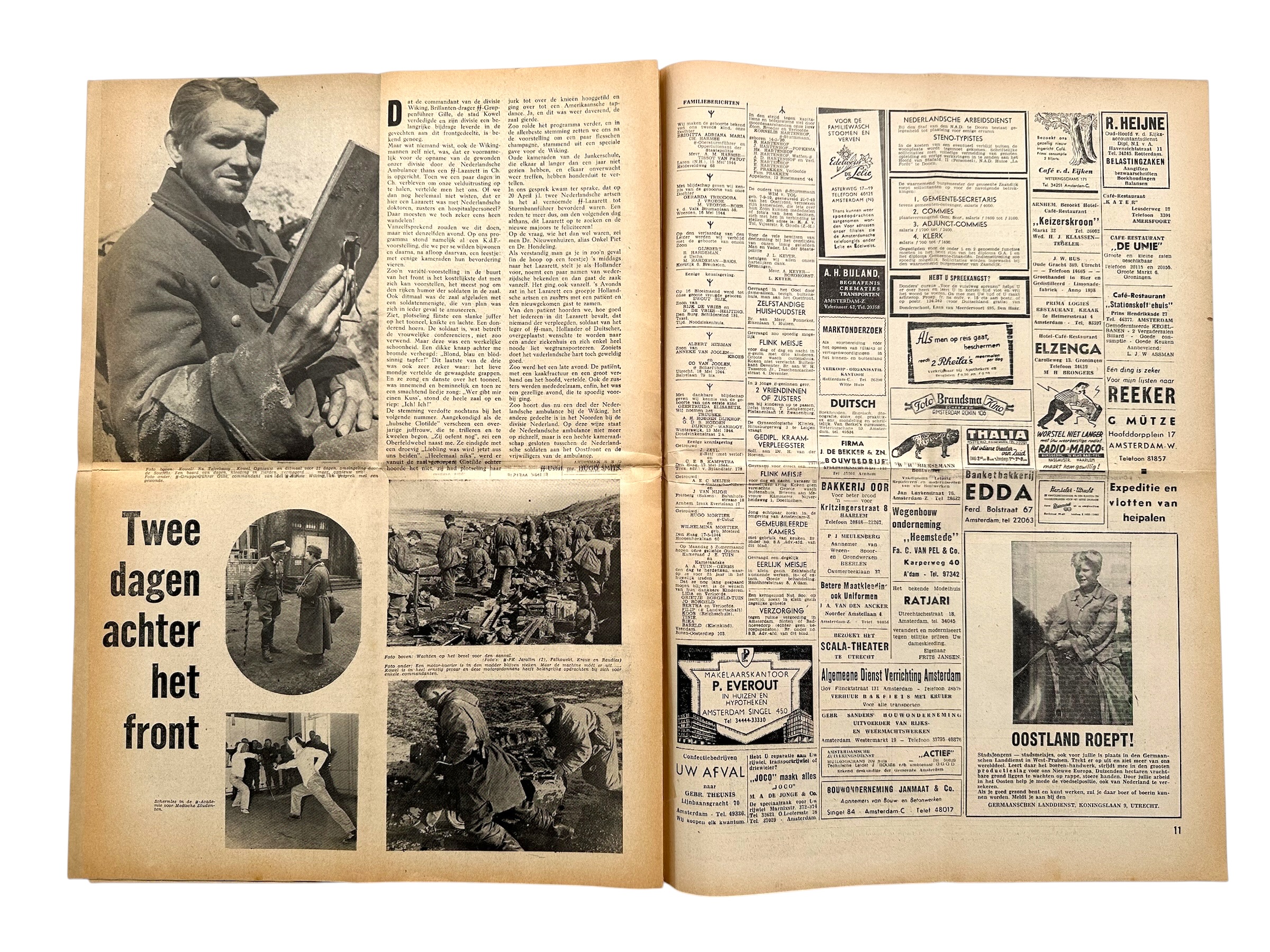 Original WWII Dutch Waffen-SS Storm Newspaper – 26 May 1944 – Germanic SS in the Netherlands – Issue No. 8 - Afbeelding 8