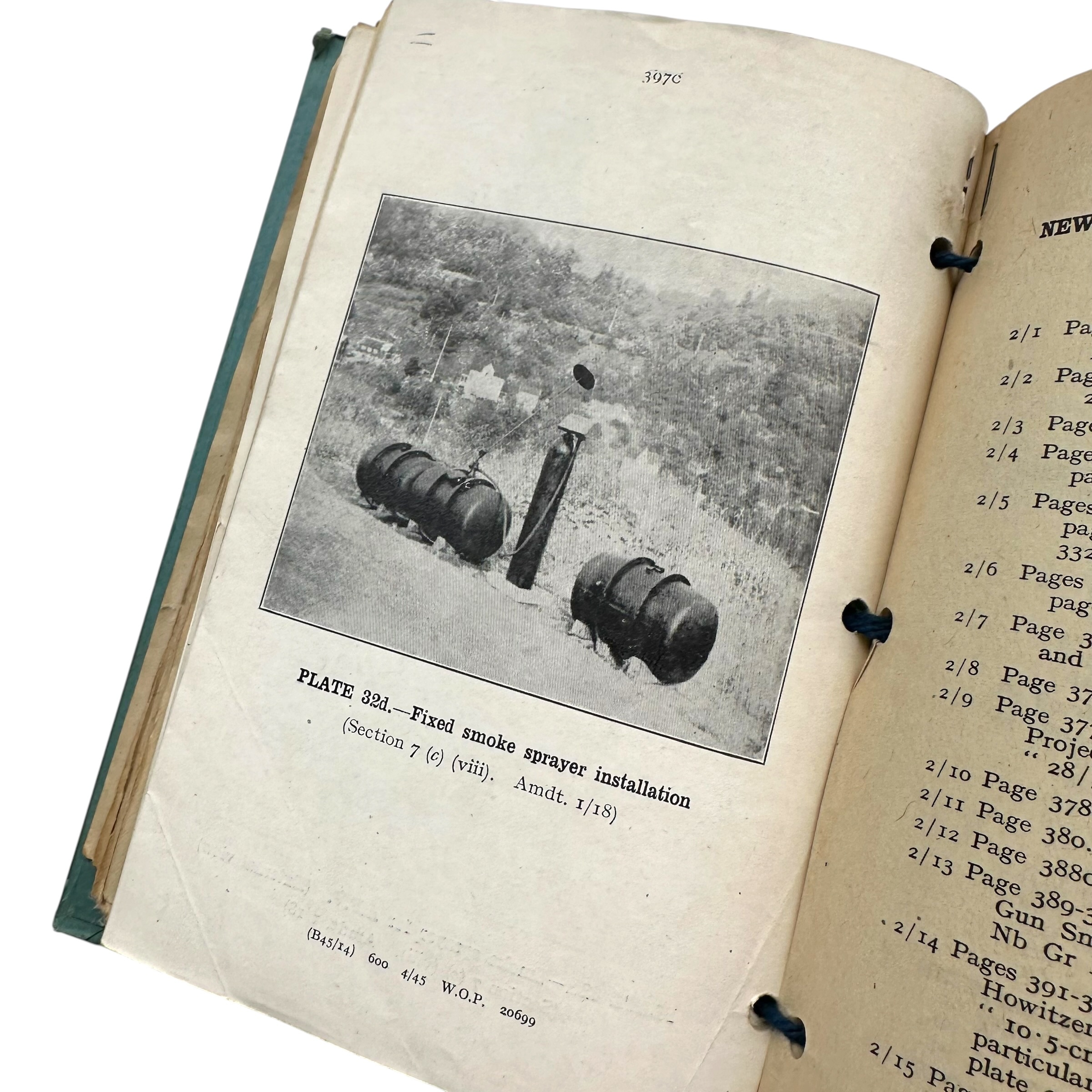 Original WWII British Secret MI10 Intelligence Book 'New Notes on German Chemical Warfare' – War Office 1943