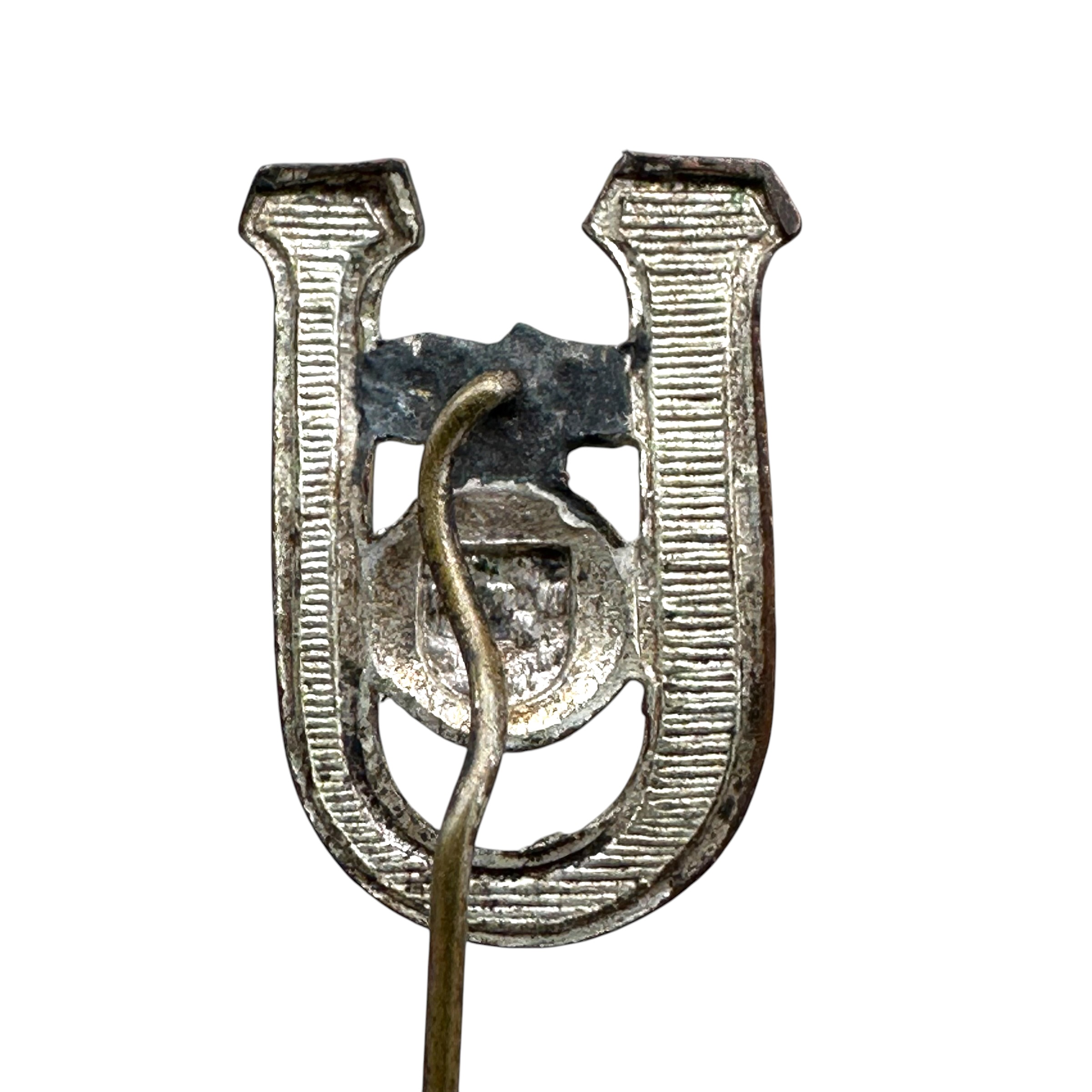Original WWII Croatian Ustaša Collaboration Stickpin – U Insignia
