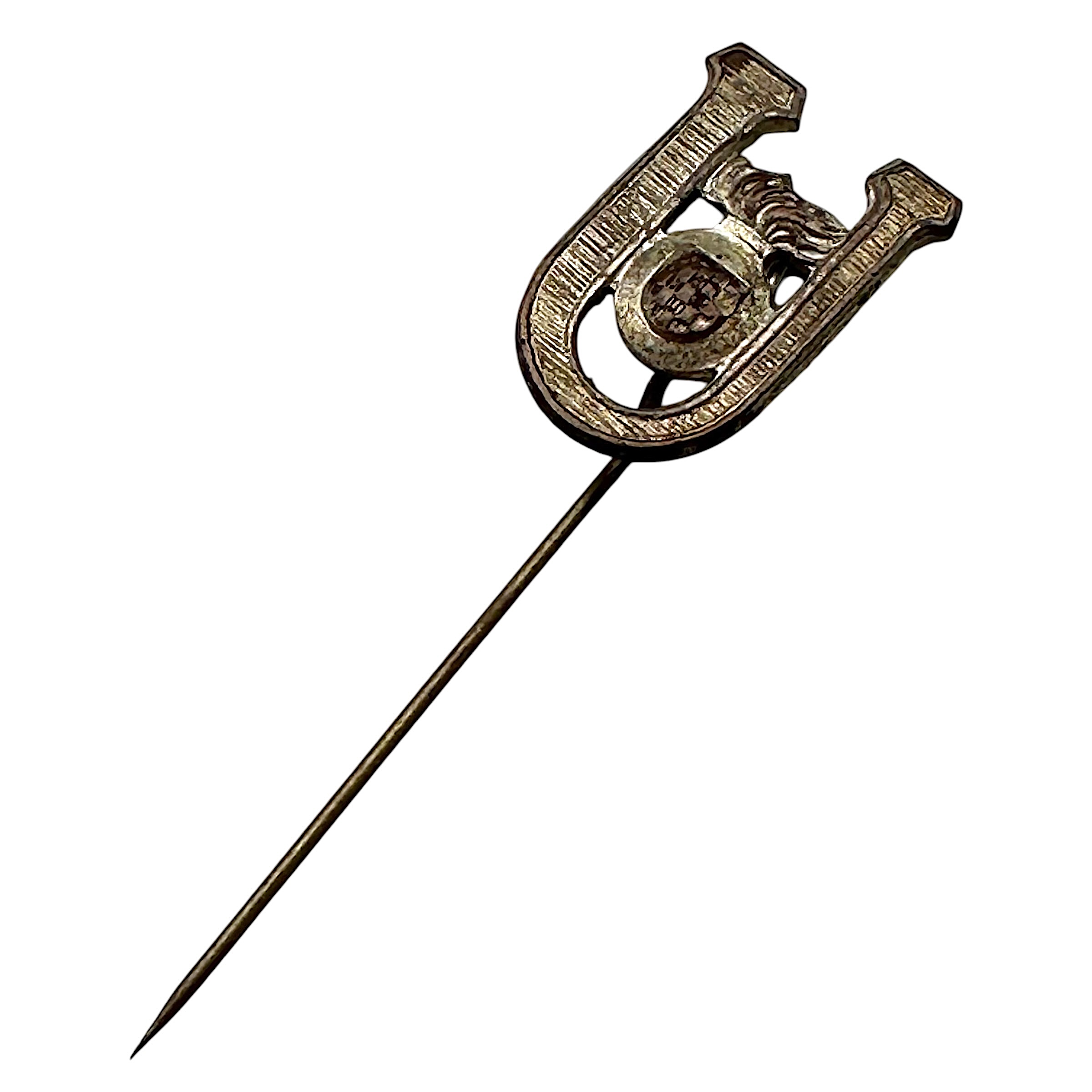 Original WWII Croatian Ustaša Collaboration Stickpin – U Insignia