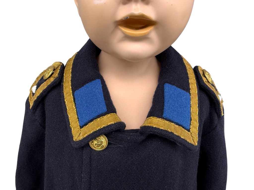 Original WWII German Kriegsmarine Child’s ‘Colani’ Uniform Jacket with shoes and bust - Afbeelding 5