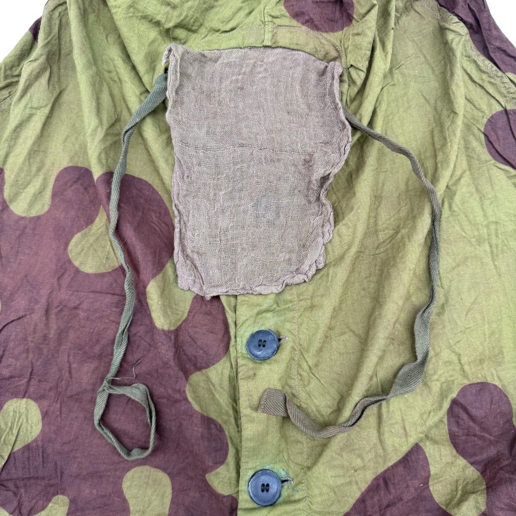 Original WWII Soviet Russian 'Amoeba' Sniper & Reconnaissance Camouflage Smock – 1941 Dated - Afbeelding 3