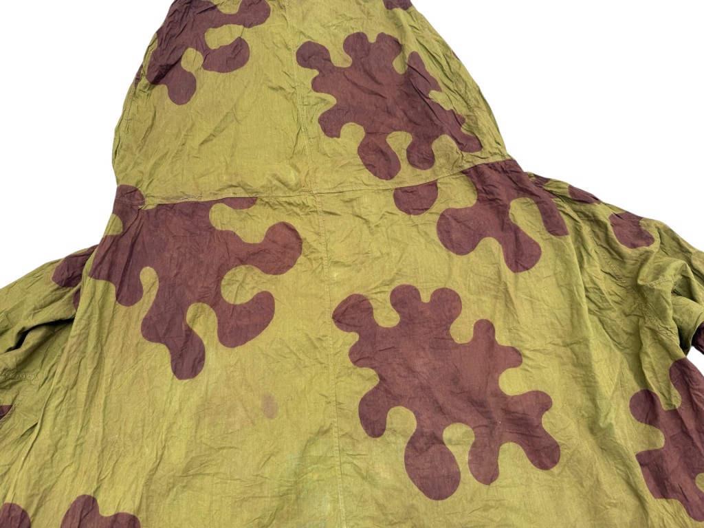 Original WWII Soviet Russian 'Amoeba' Sniper & Reconnaissance Camouflage Smock – 1941 Dated - Afbeelding 9