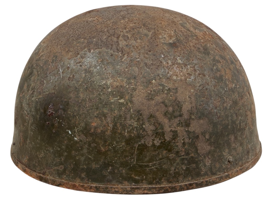 Original WWII British Dispatch Rider Helmet 1945 – Rotterdam Attic Find - Image 2