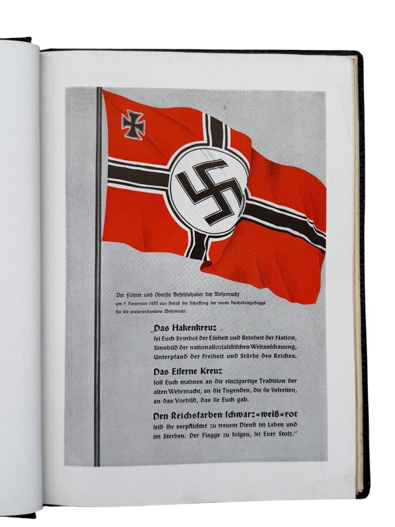 Original WWII German Ehren-Chronik 1939 Wehrmacht Honor Chronicle with Award Entry - Afbeelding 9